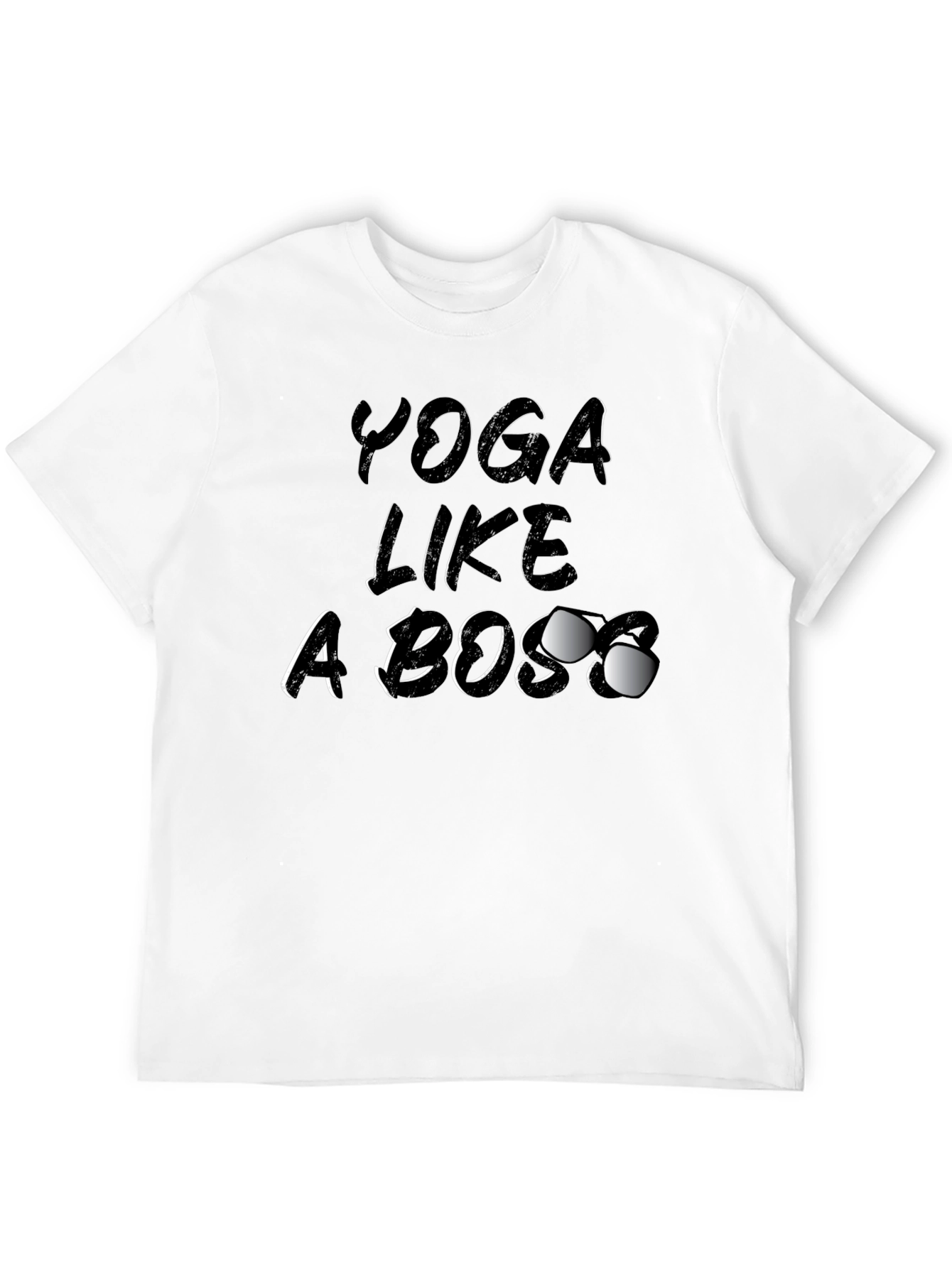 Yoga Like a Boss Graphic Tee - Black