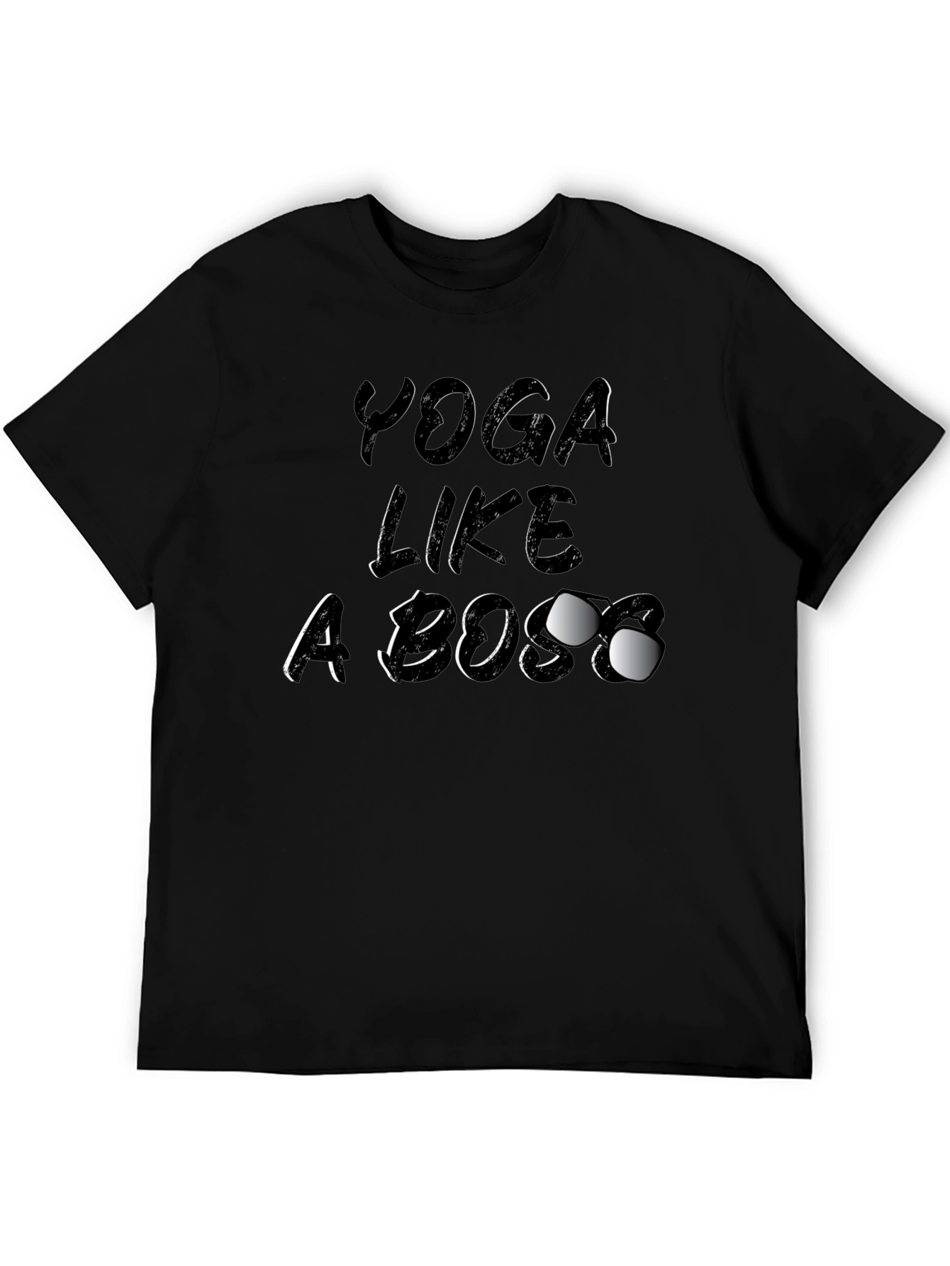 Yoga Like a Boss Graphic Tee - Black