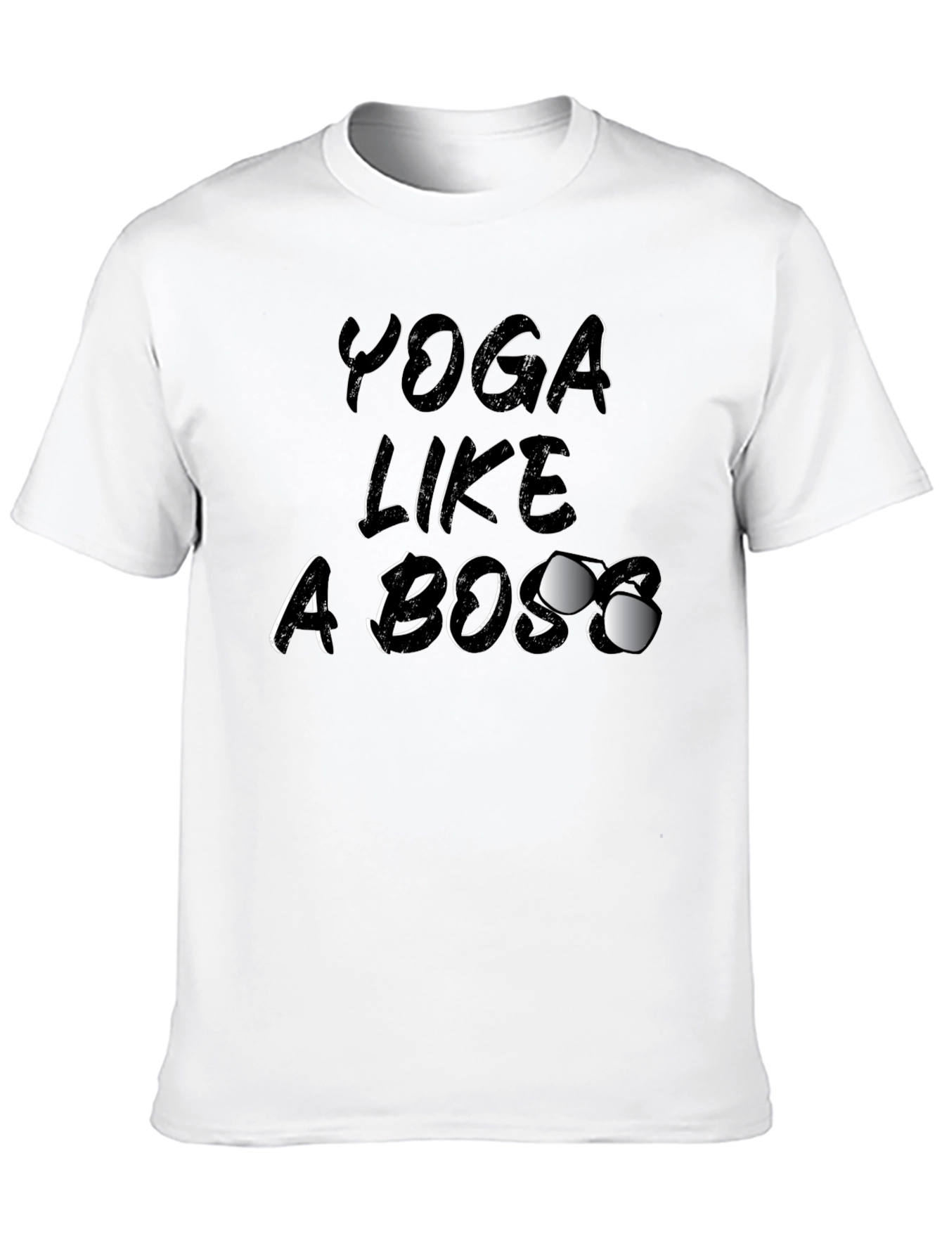 Yoga Like a Boss Graphic Tee - Black