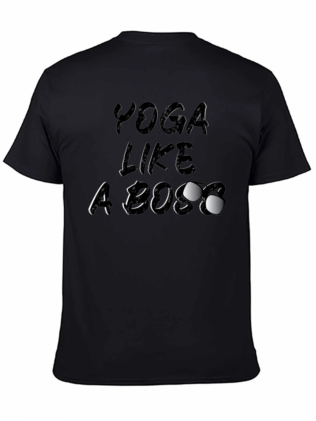 Yoga Like a Boss Graphic Tee - Black
