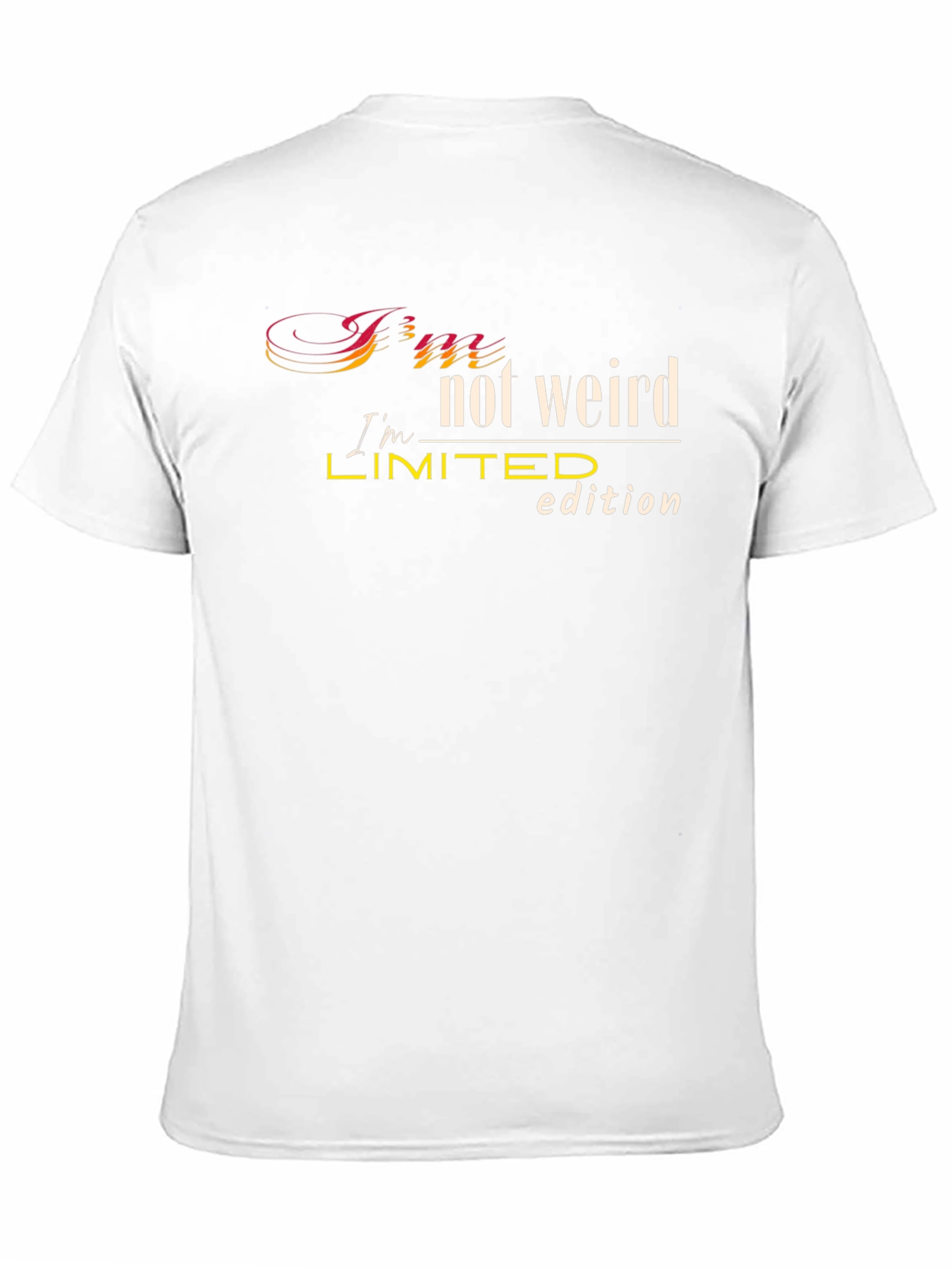 Im Not Weird Limited Edition Black T-Shirt