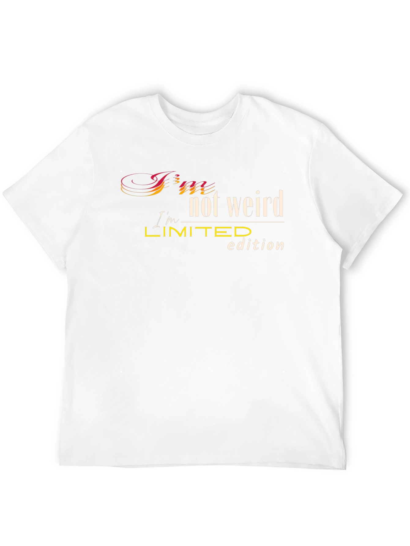 Im Not Weird Limited Edition Black T-Shirt