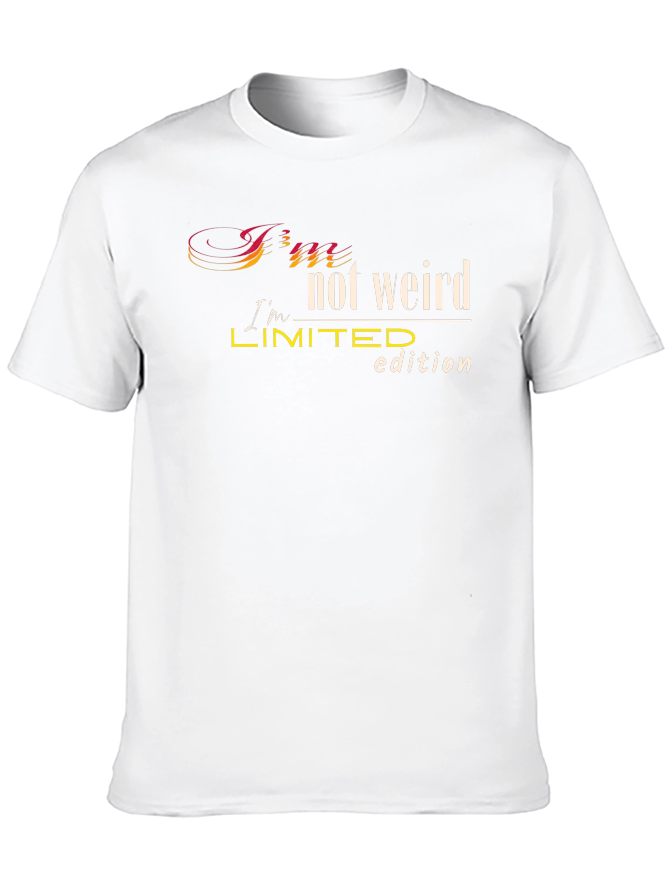 Im Not Weird Limited Edition Black T-Shirt