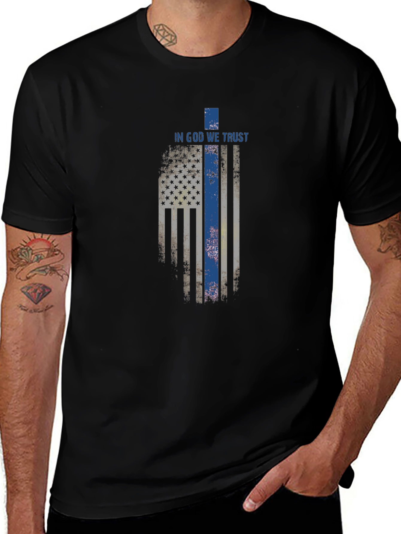 In God We Trust American Flag T-Shirt