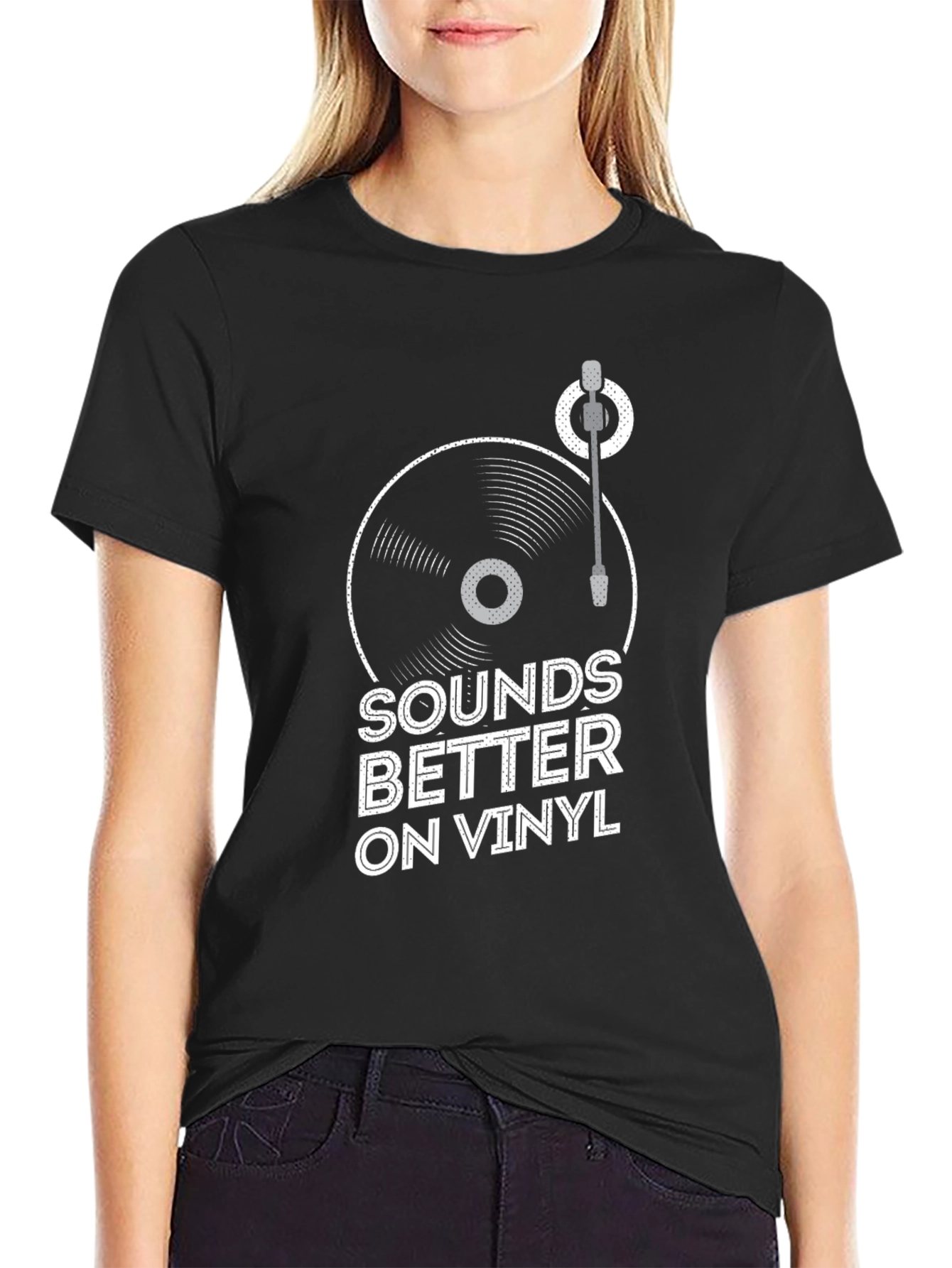 Sounds Better on Vinyl Black T-Shirt