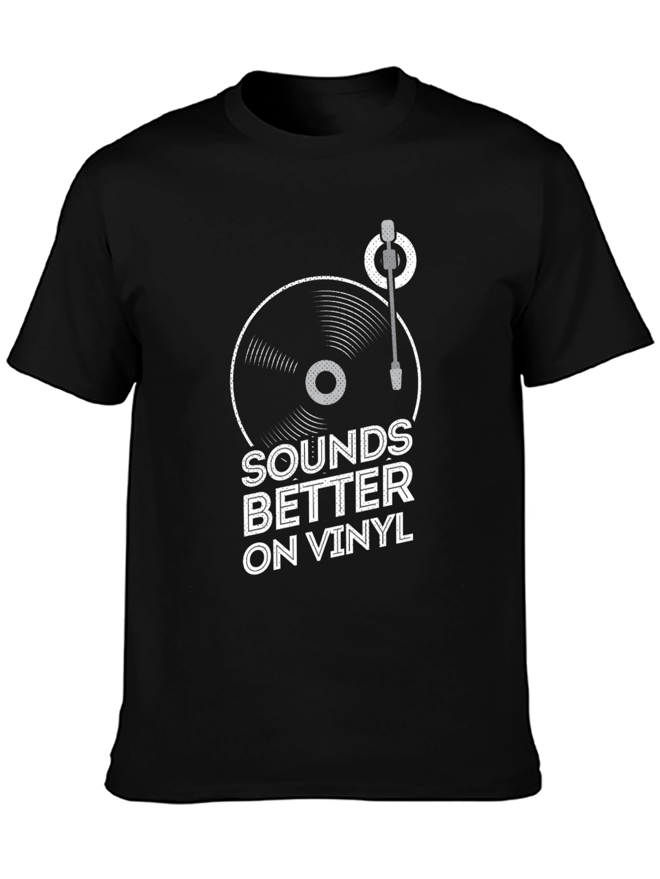 Sounds Better on Vinyl Black T-Shirt