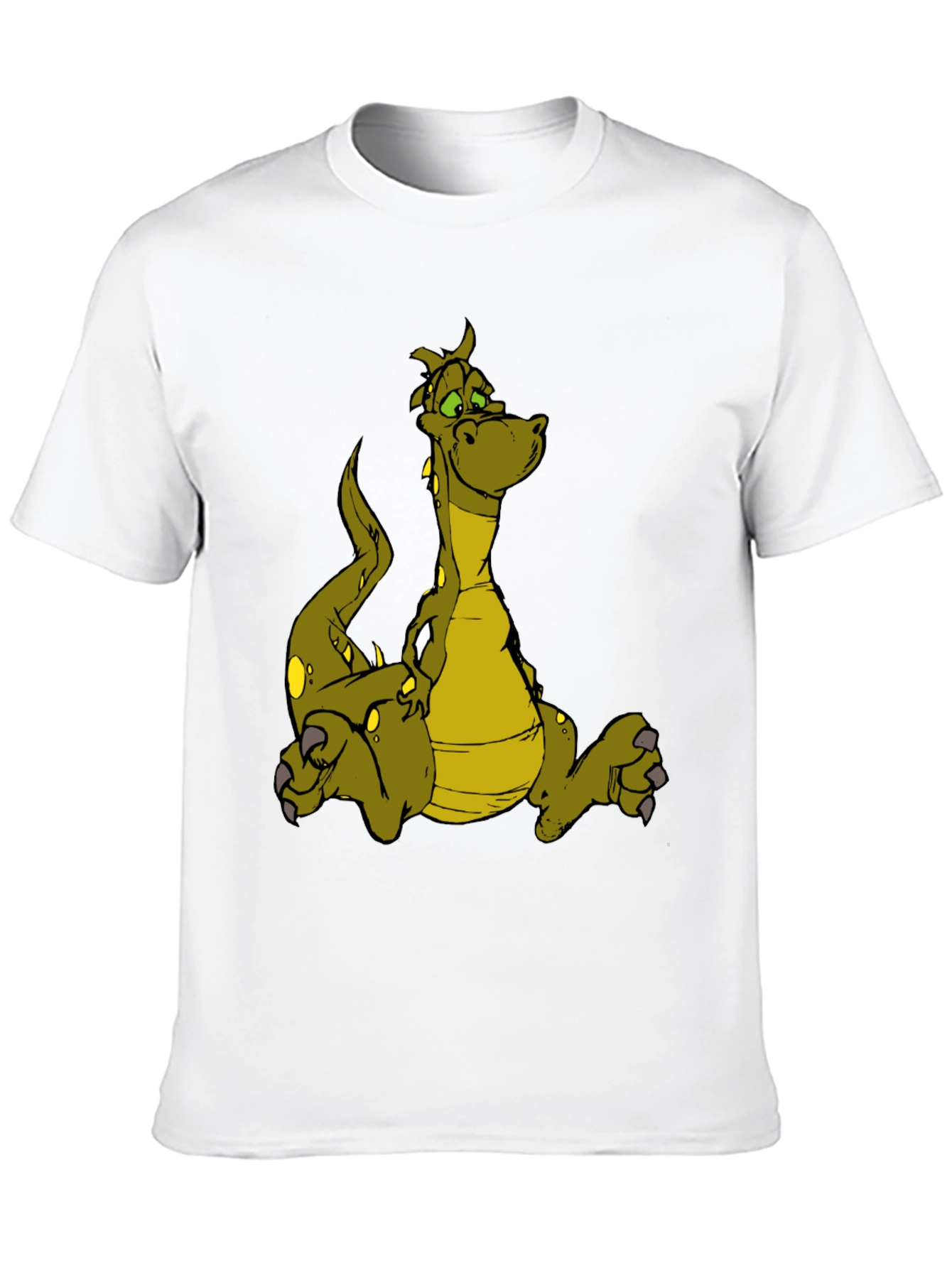 Dragon Graphic Tee - Black Cotton T-Shirt