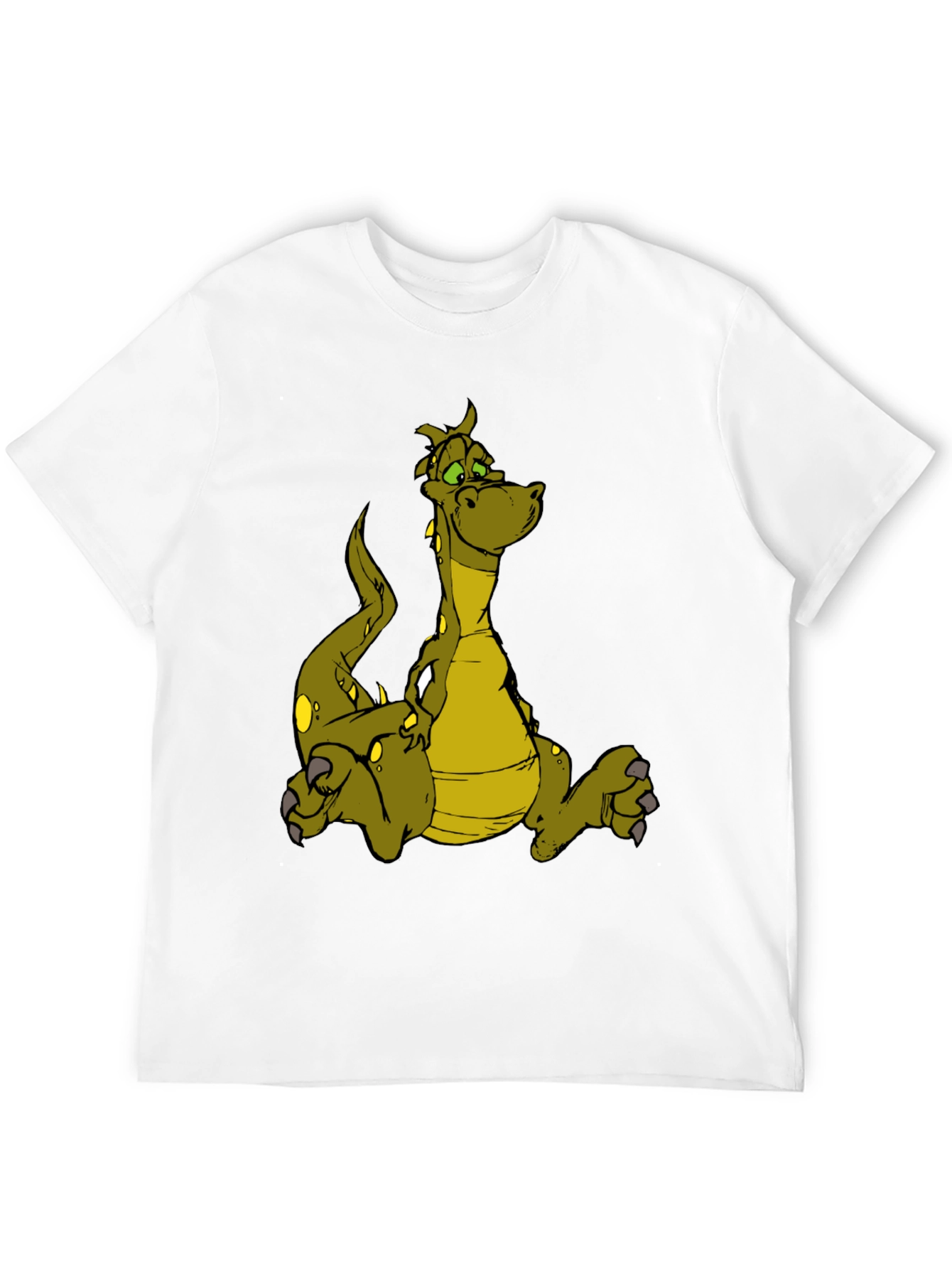 Dragon Graphic Tee - Black Cotton T-Shirt