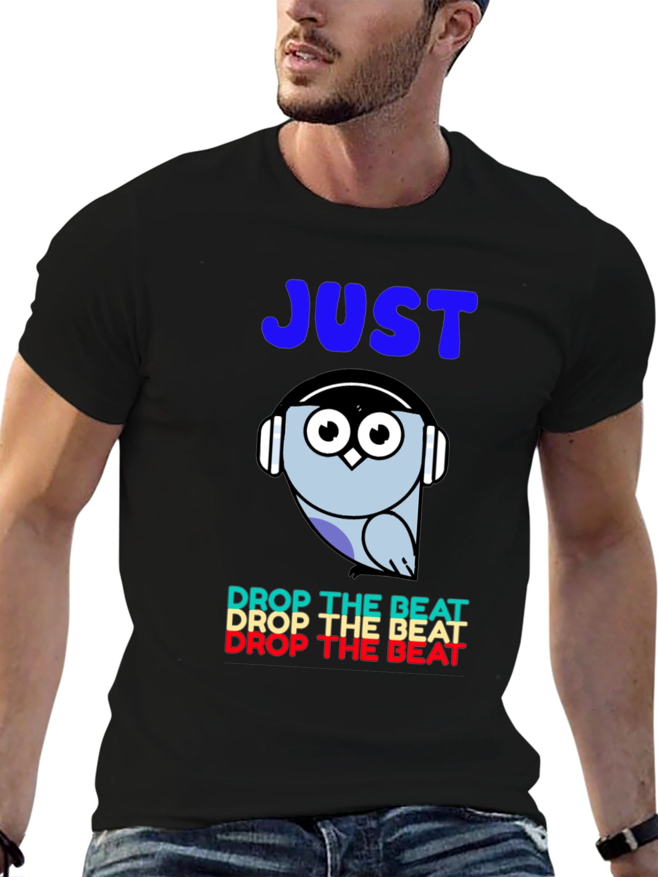 Just Drop the Beat Owl Graphic Tee