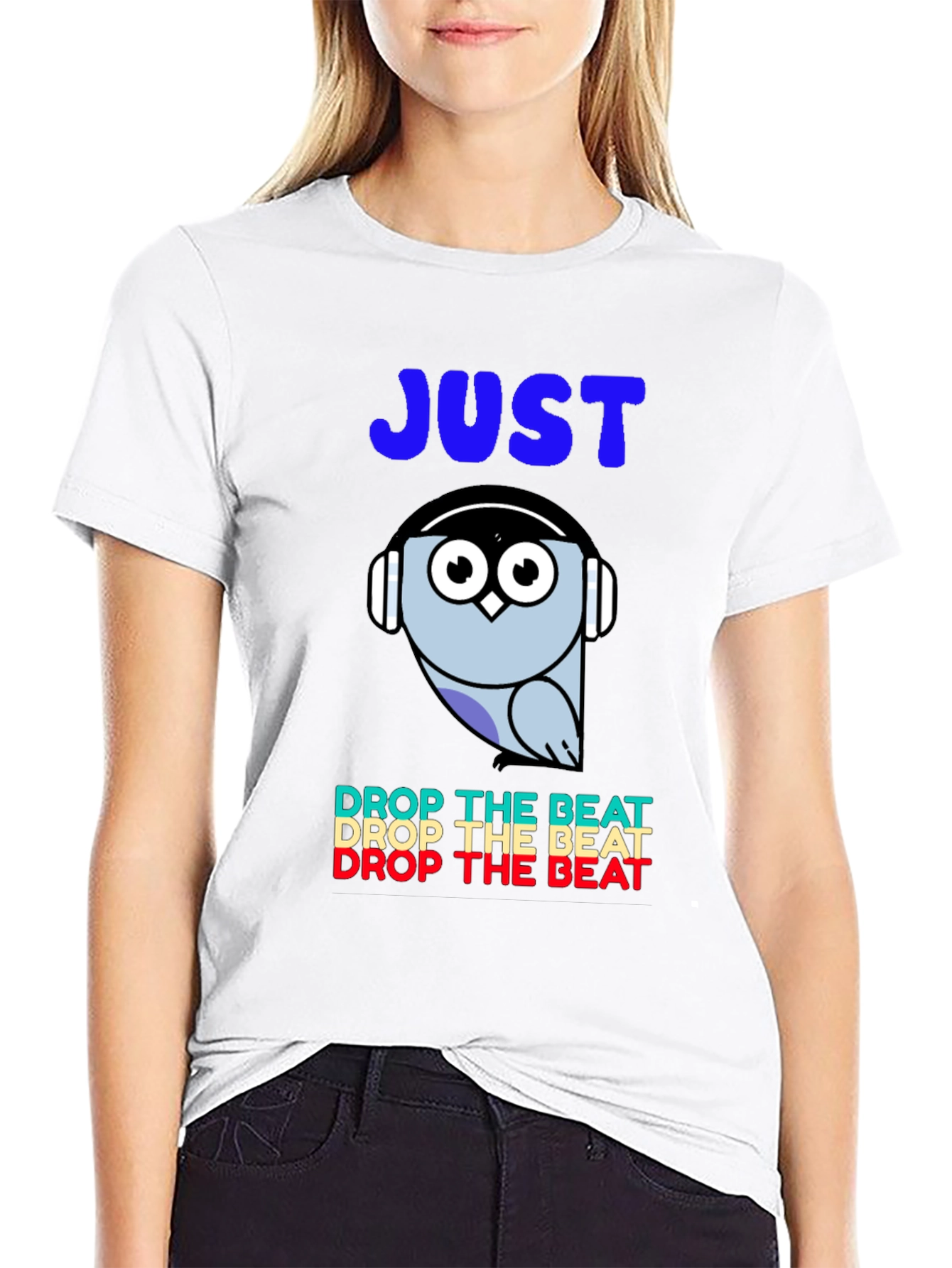 Just Drop the Beat Owl Graphic Tee
