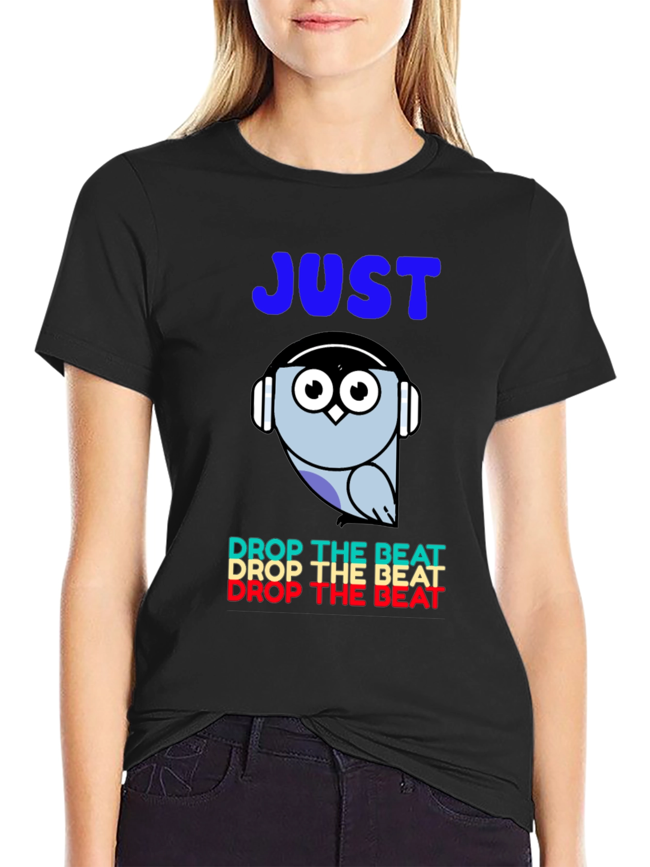 Just Drop the Beat Owl Graphic Tee