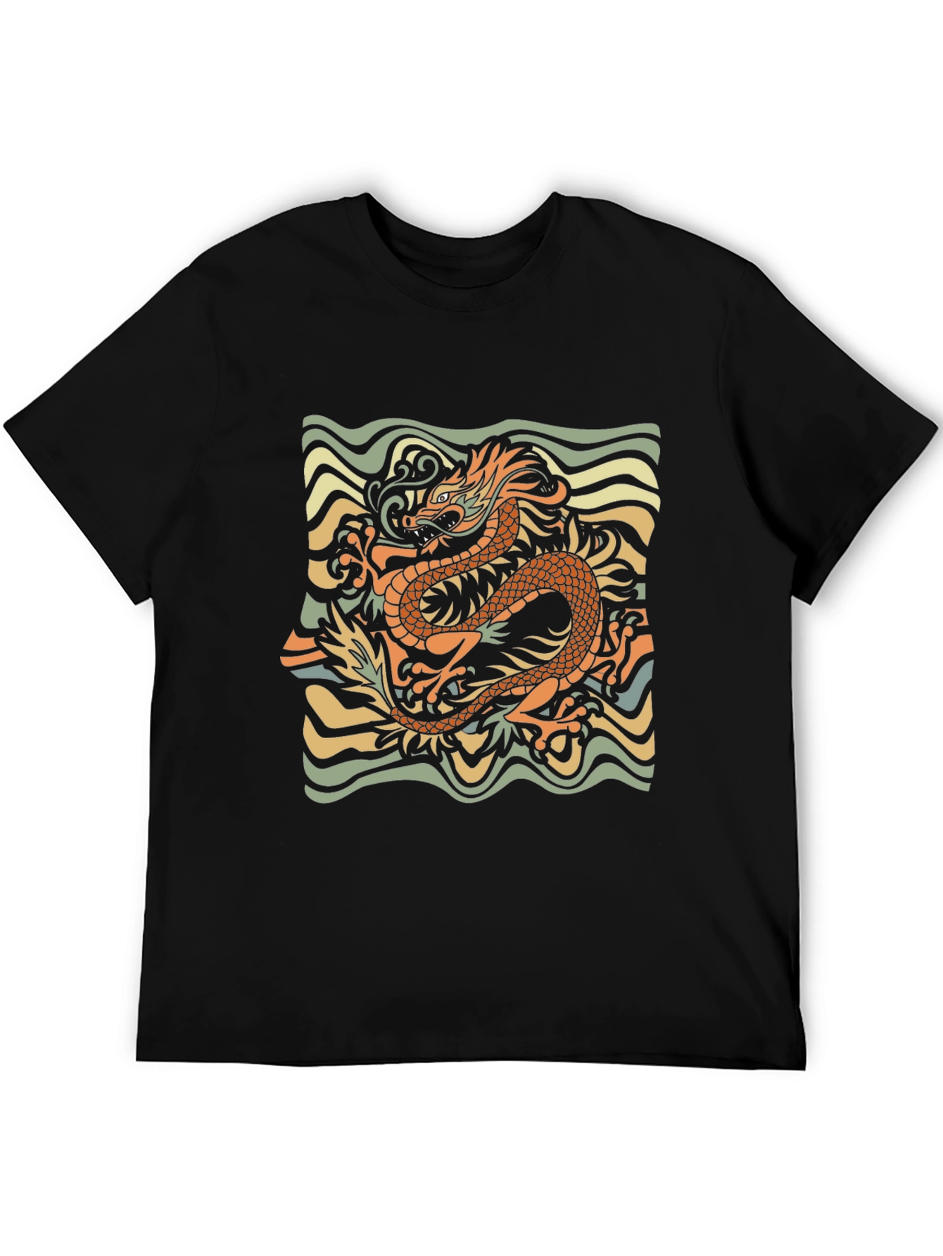 Dragon Graphic Tee - Retro Style