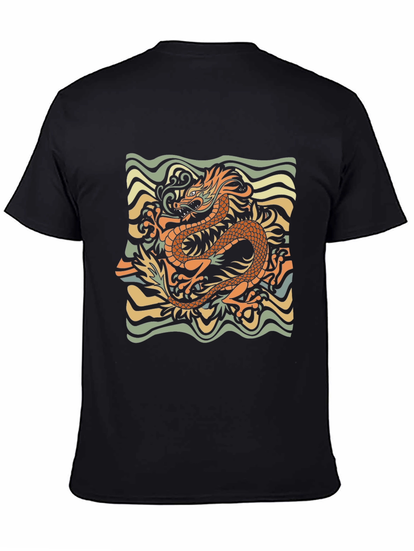 Dragon Graphic Tee - Retro Style