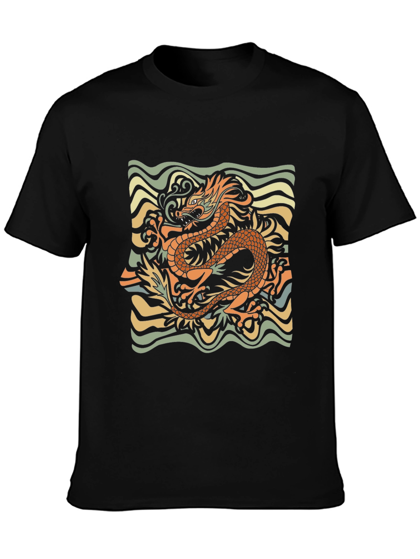 Dragon Graphic Tee - Retro Style