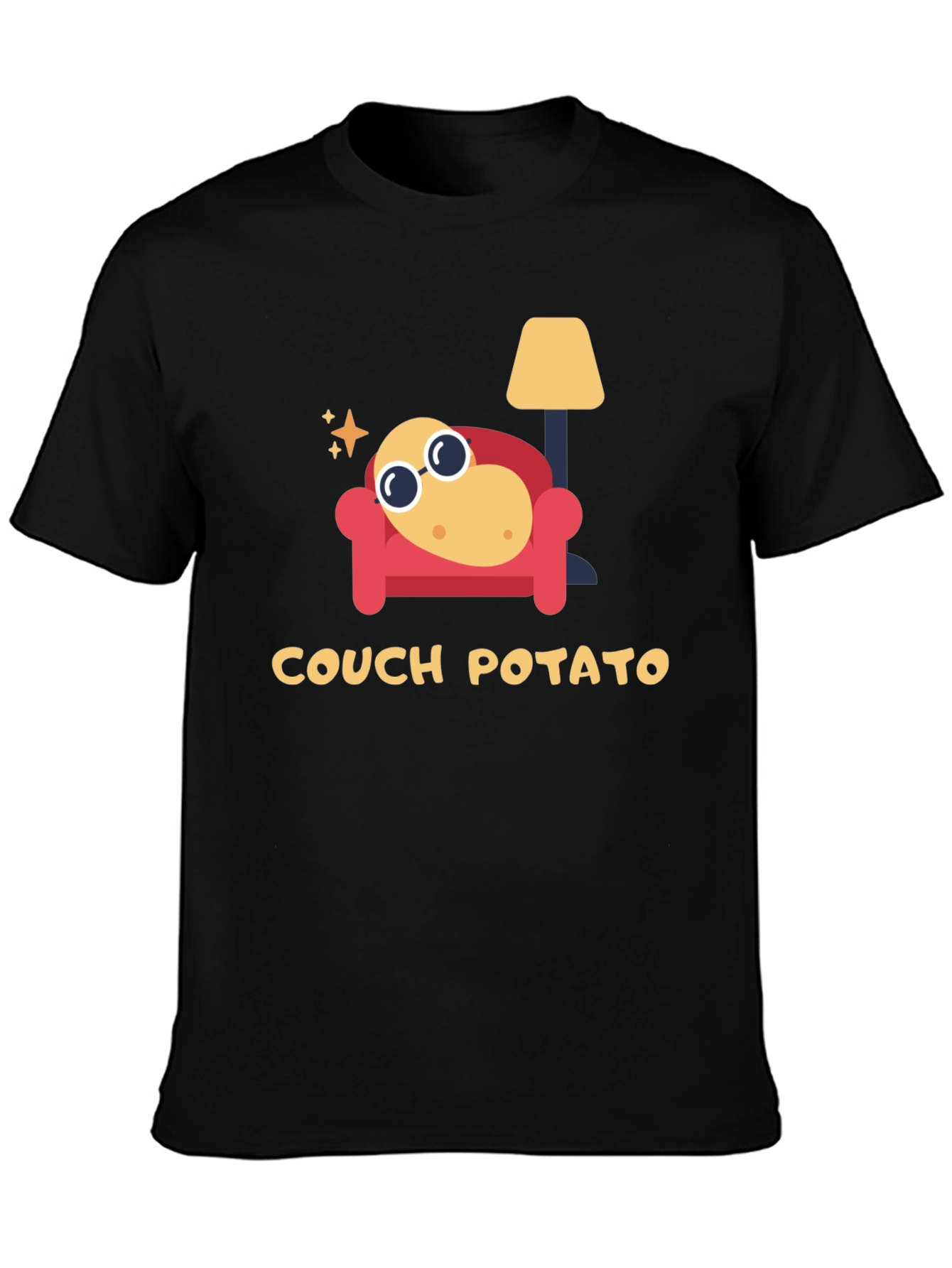 Couch Potato Graphic Tee - Lazy Day Comfort