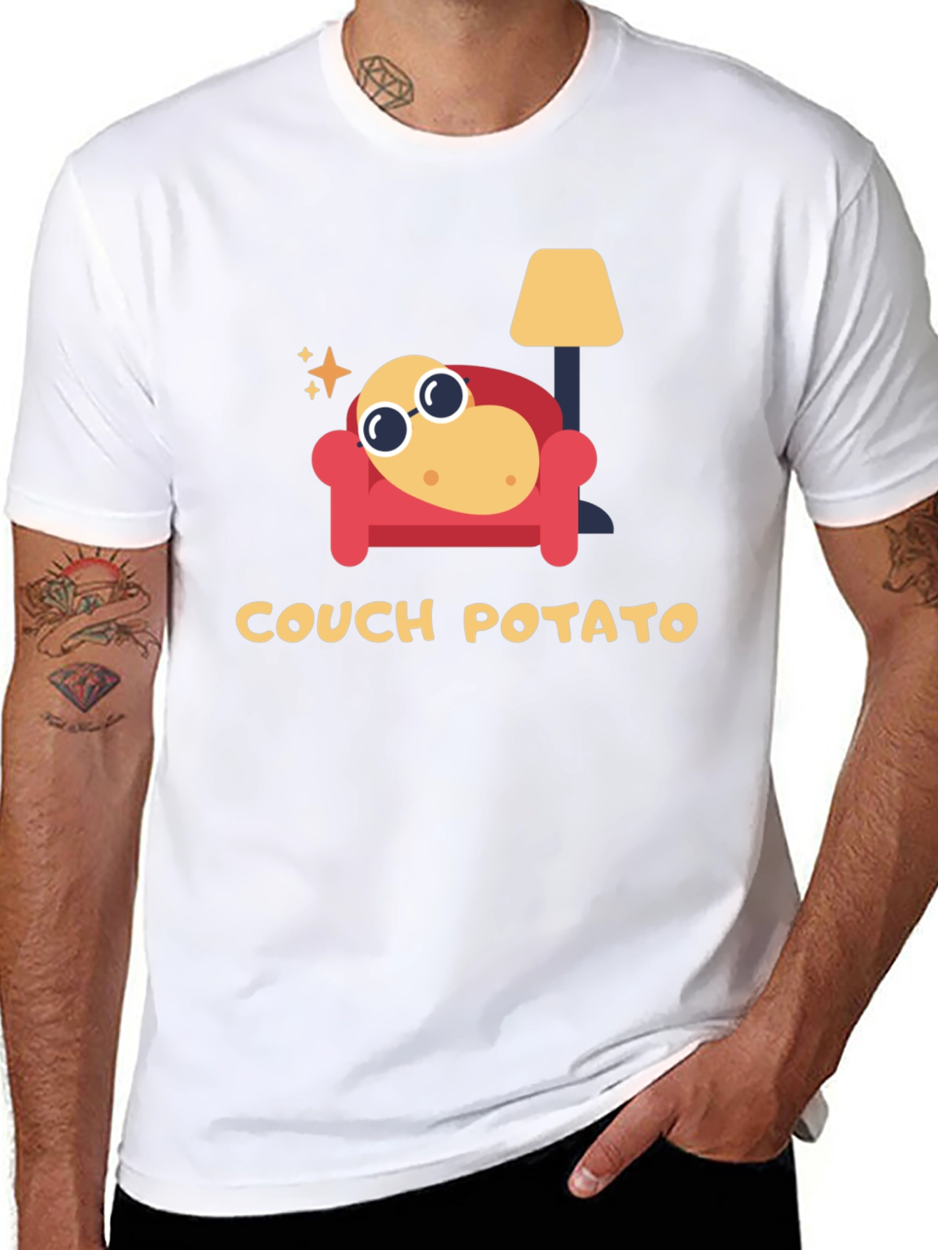 Couch Potato Graphic Tee - Lazy Day Comfort