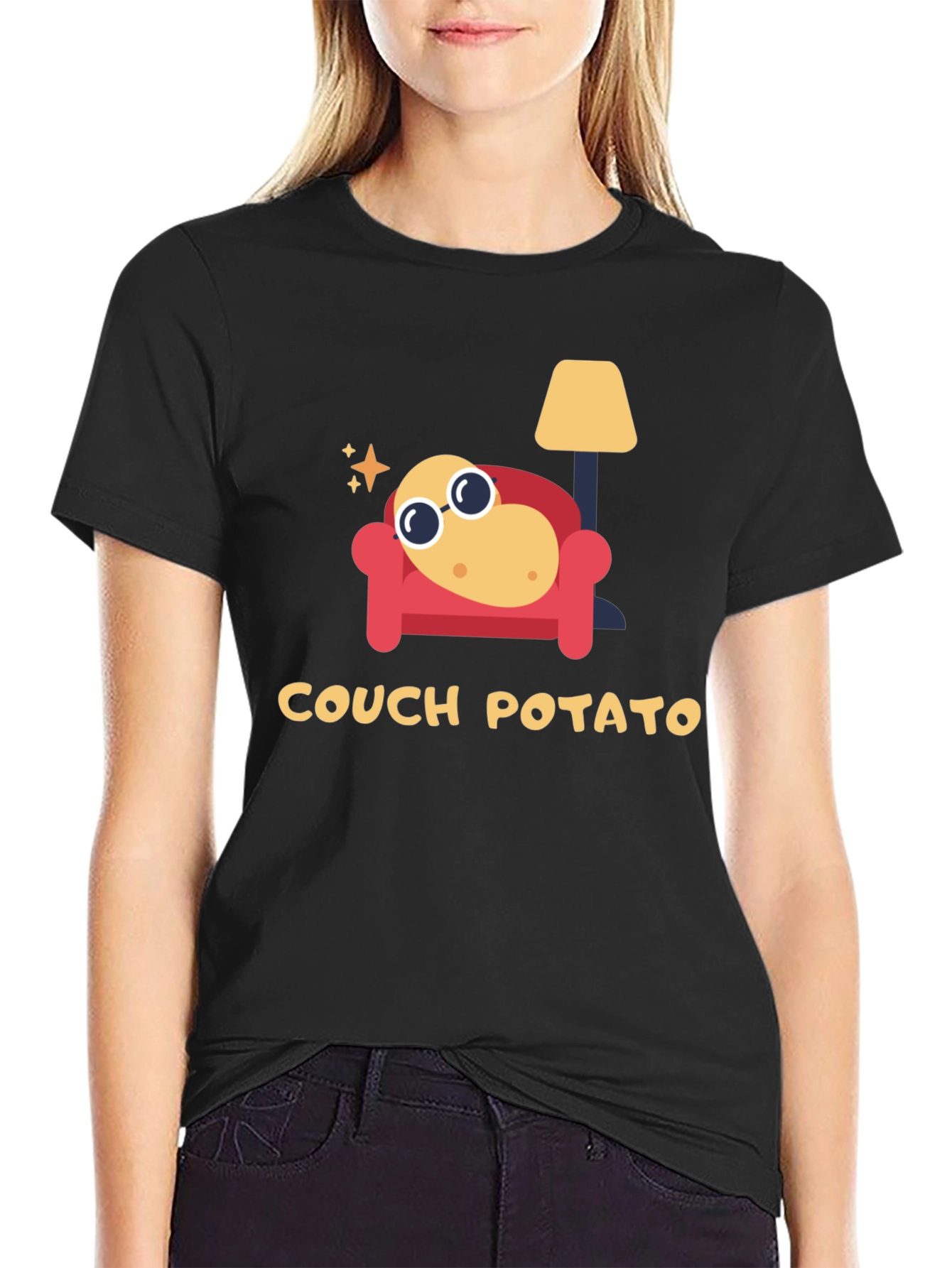 Couch Potato Graphic Tee - Lazy Day Comfort