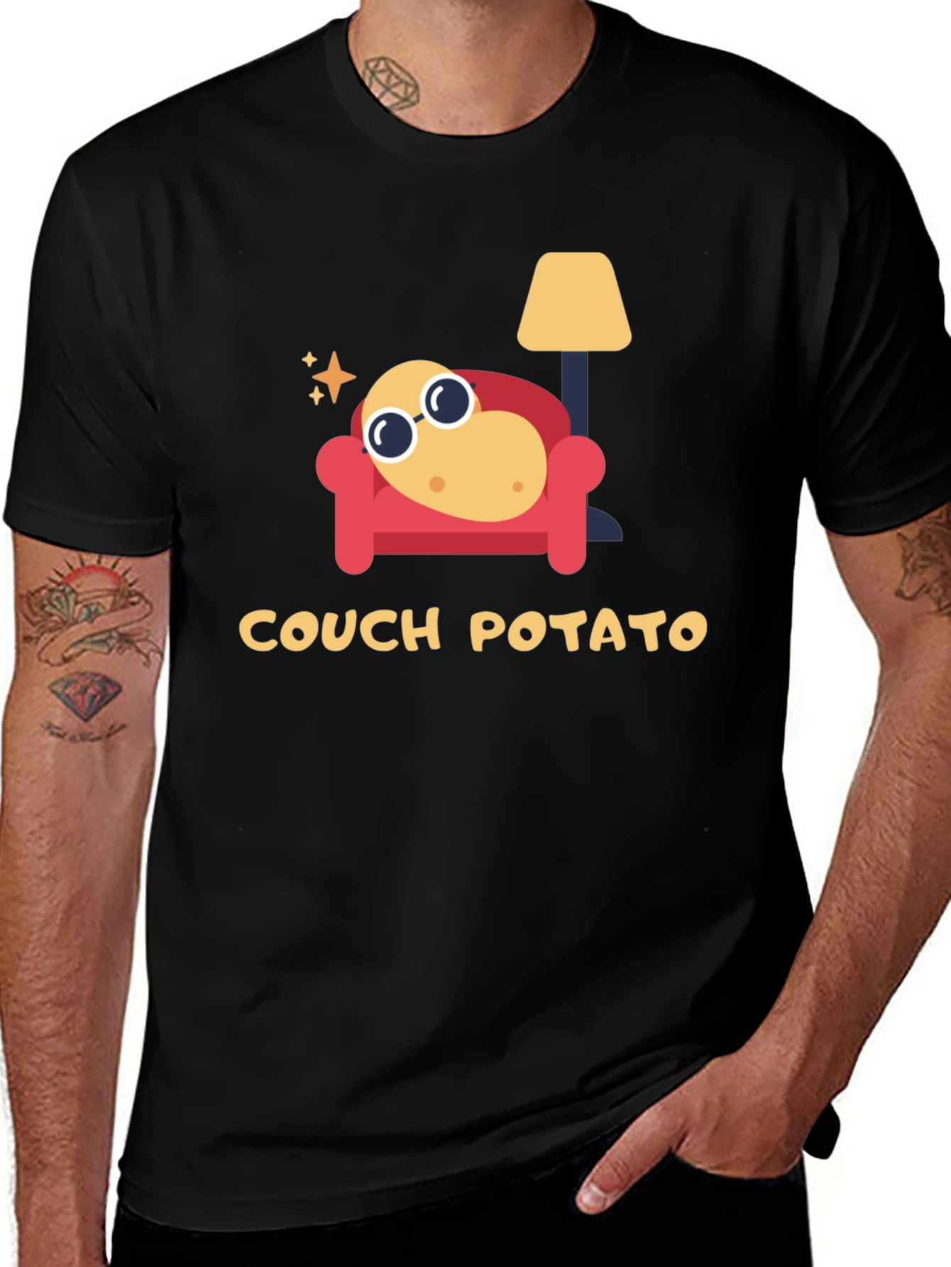 Couch Potato Graphic Tee - Lazy Day Comfort