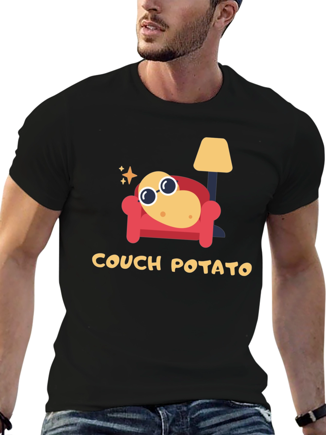 Couch Potato Graphic Tee - Lazy Day Comfort