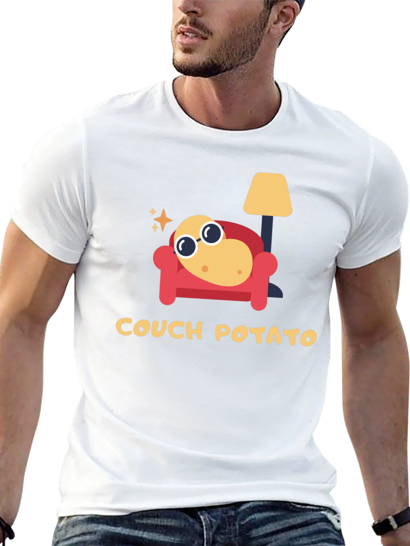 Couch Potato Graphic Tee - Lazy Day Comfort