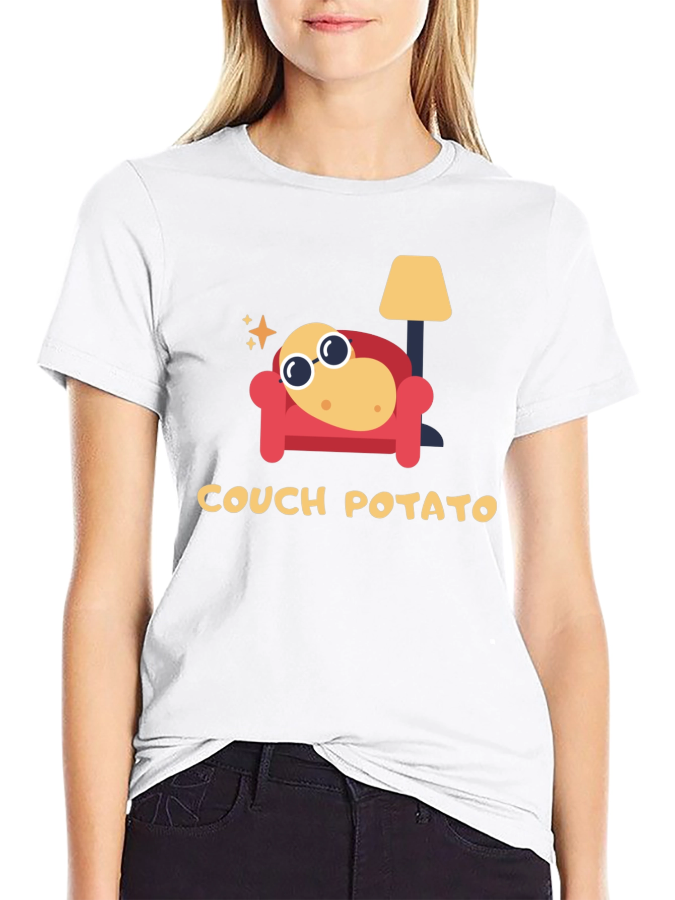 Couch Potato Graphic Tee - Lazy Day Comfort