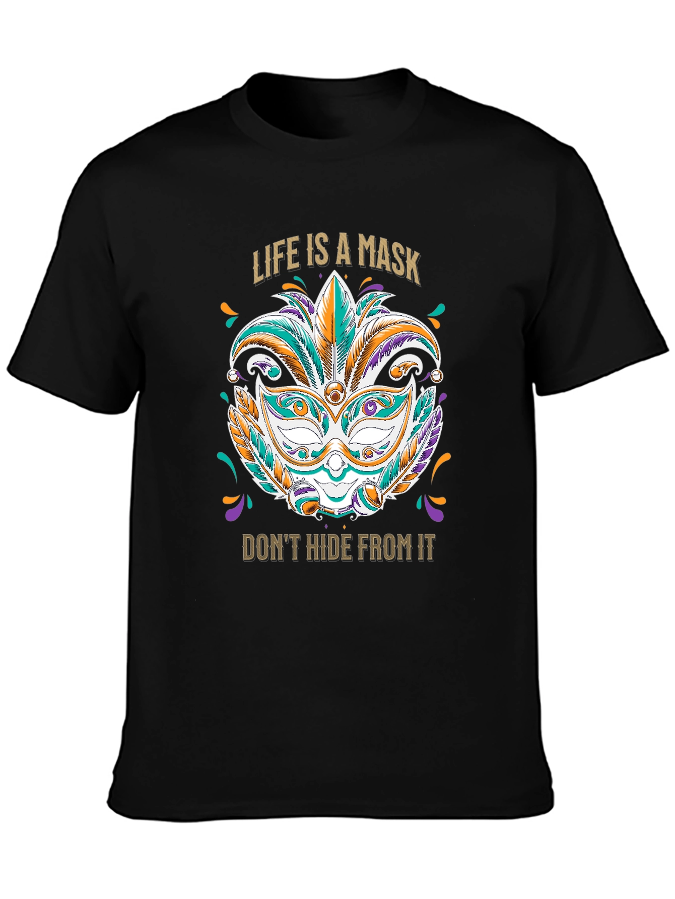 Life Is A Mask Graphic T-Shirt