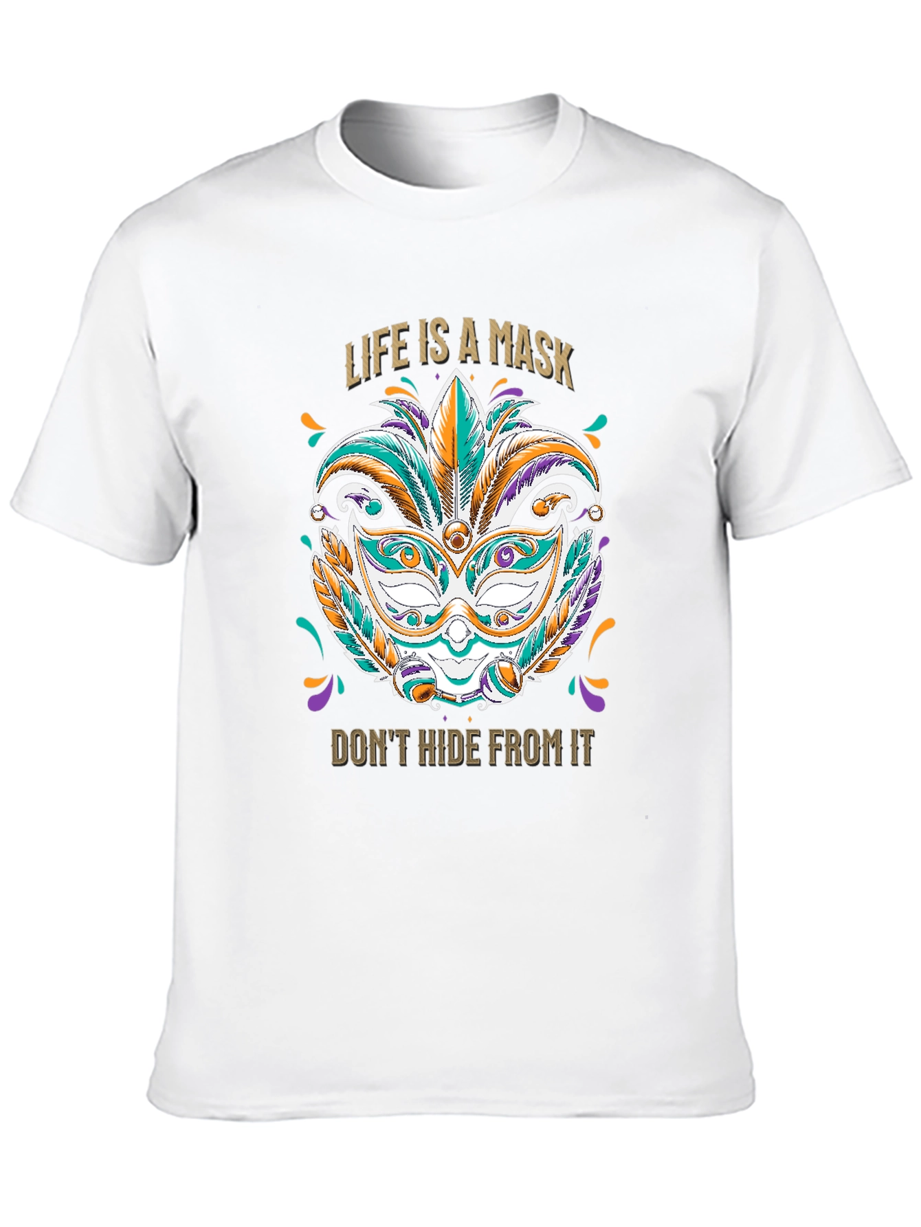 Life Is A Mask Graphic T-Shirt