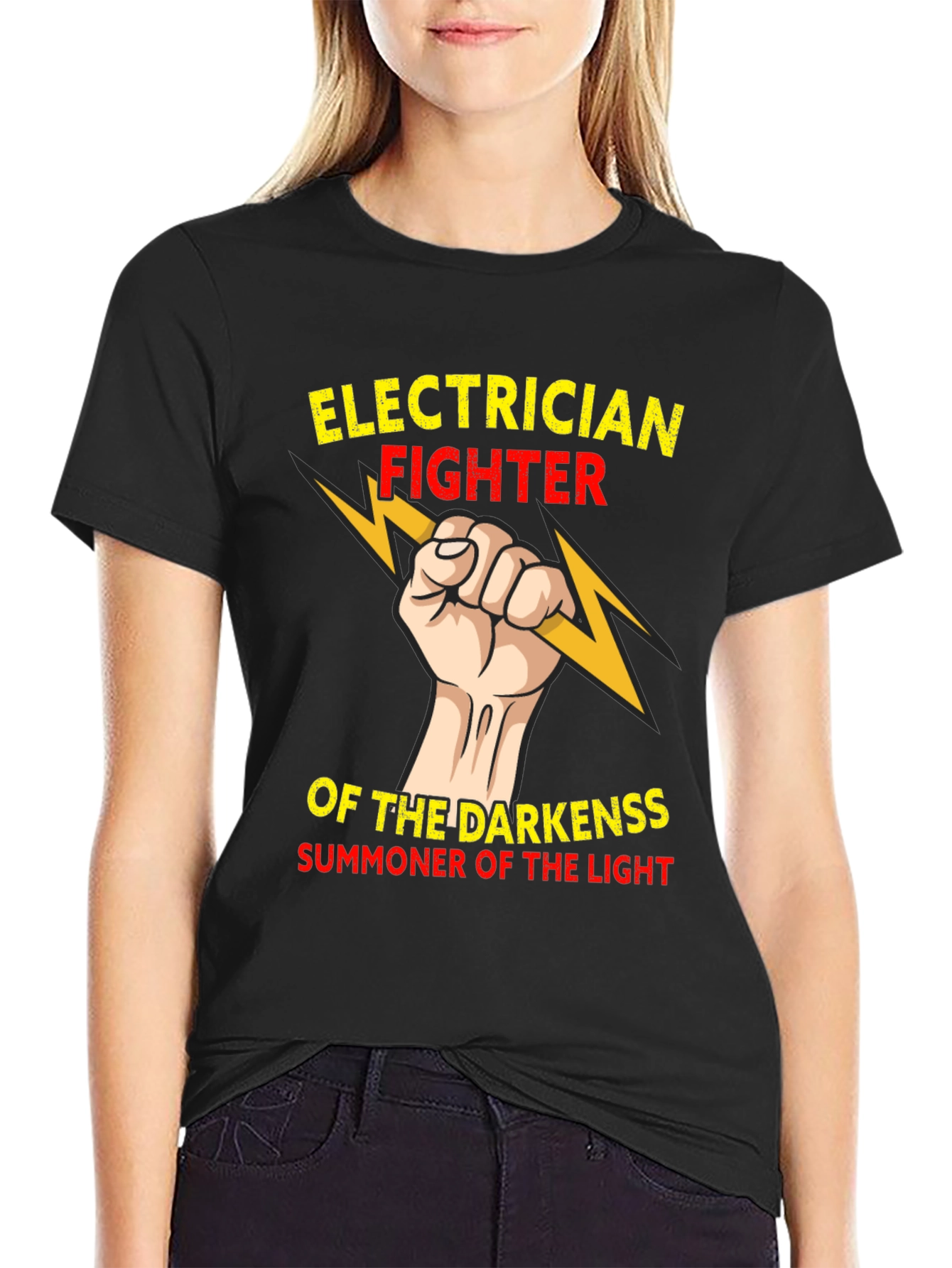 Electrician Fighter T-Shirt - Summoner of Light