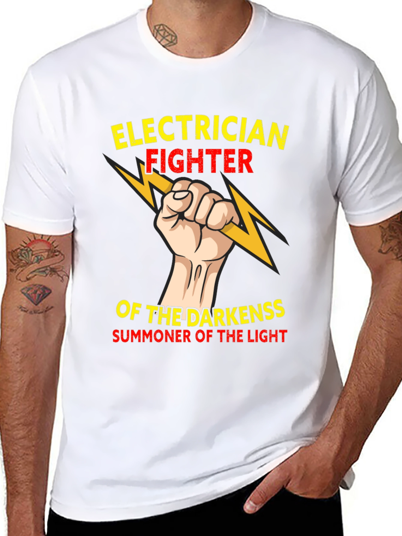 Electrician Fighter T-Shirt - Summoner of Light