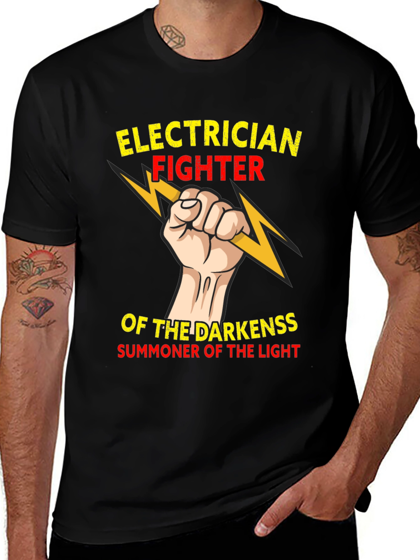 Electrician Fighter T-Shirt - Summoner of Light
