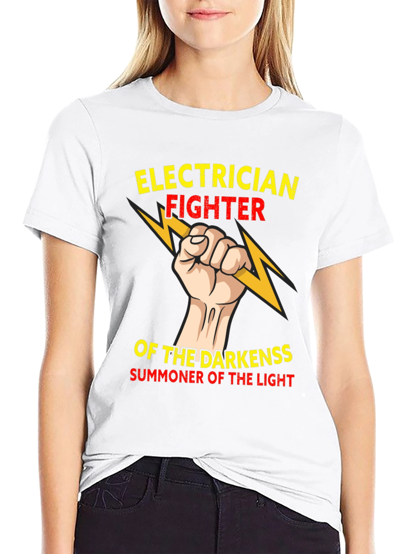 Electrician Fighter T-Shirt - Summoner of Light