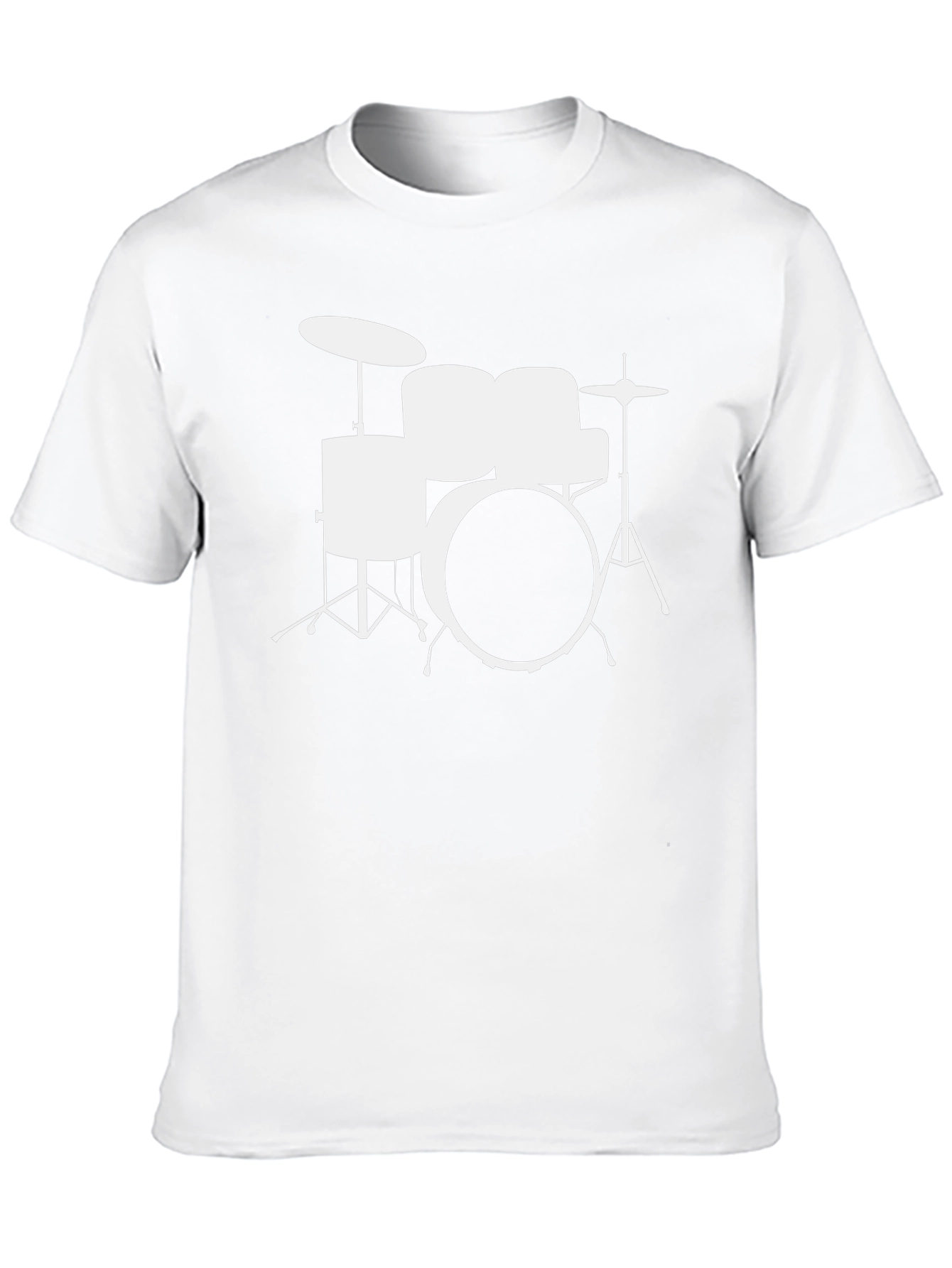 Drum Set Graphic Black T-Shirt