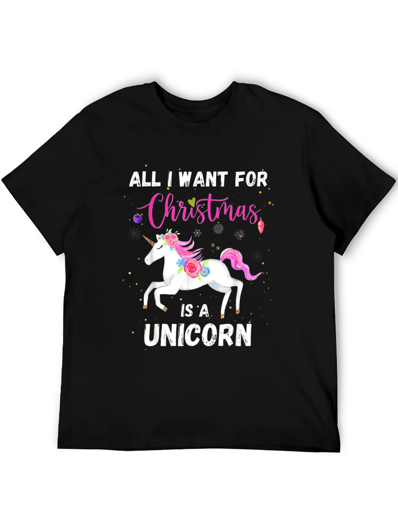 Unicorn Christmas T-Shirt - Holiday Gift