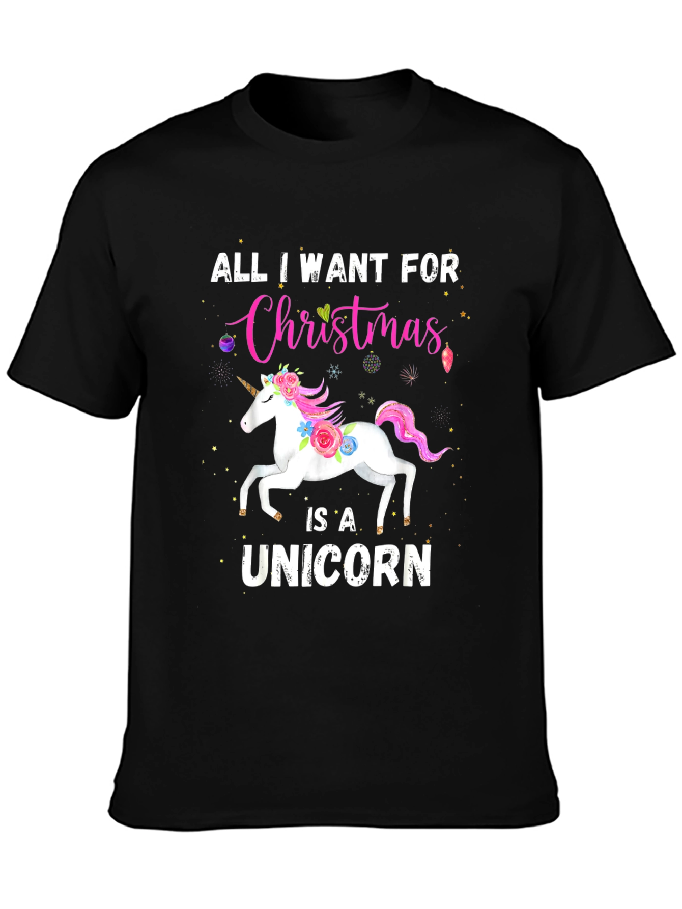 Unicorn Christmas T-Shirt - Holiday Gift