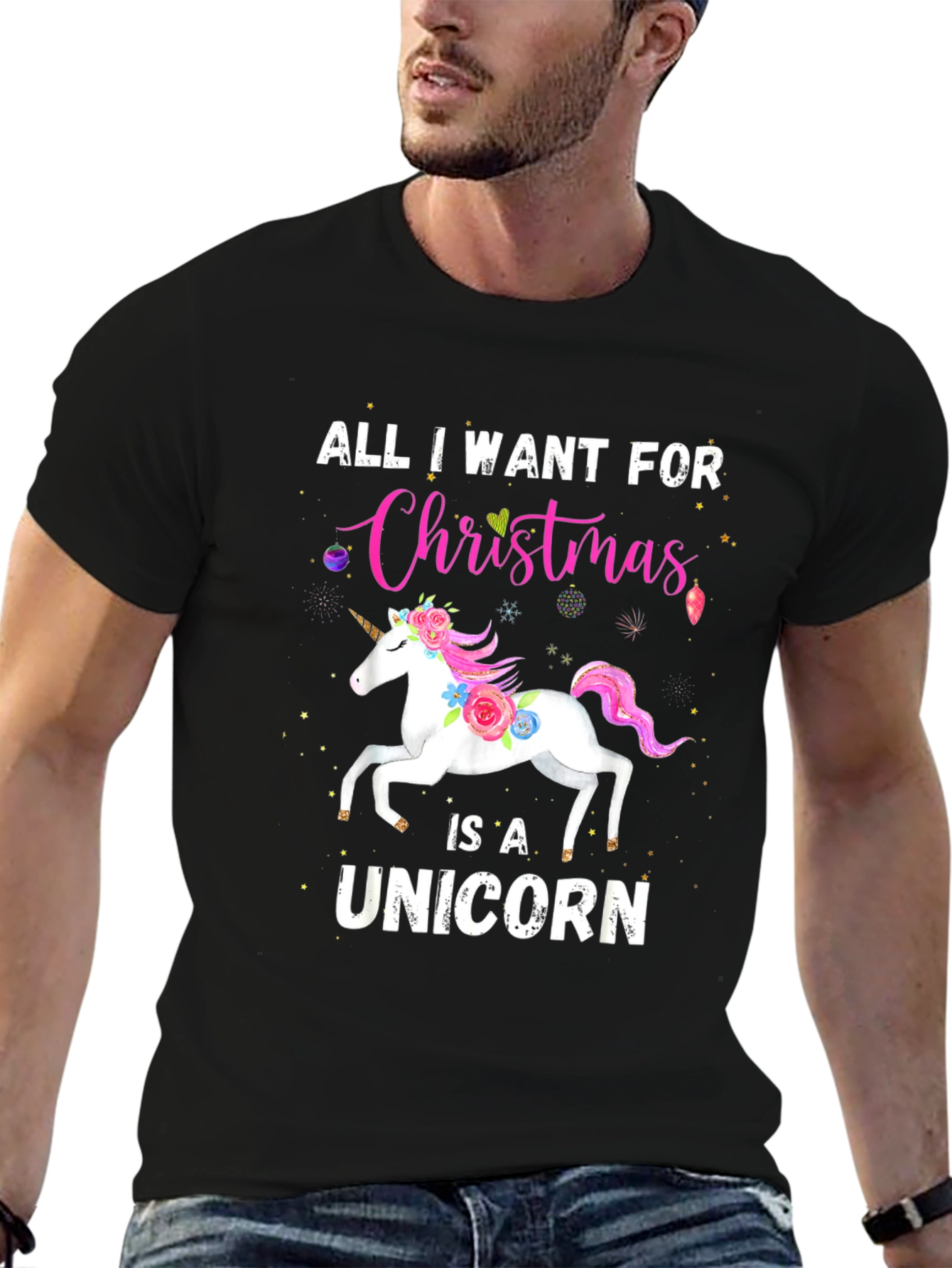 Unicorn Christmas T-Shirt - Holiday Gift