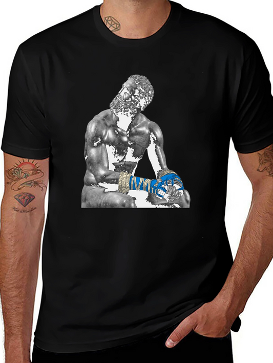 Greek Statue Boxer Graphic T-Shirt