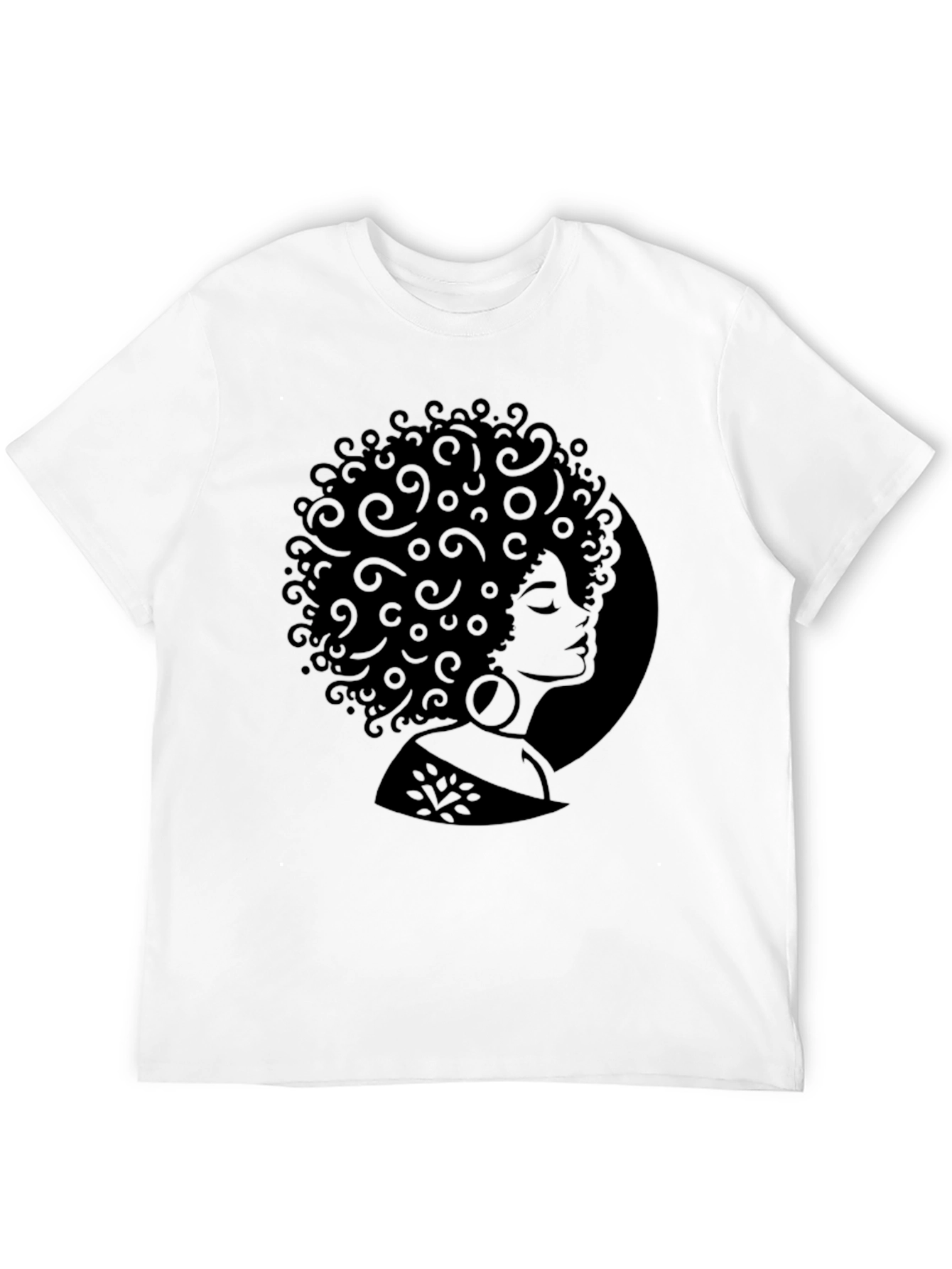Black Afro Woman Silhouette T-Shirt