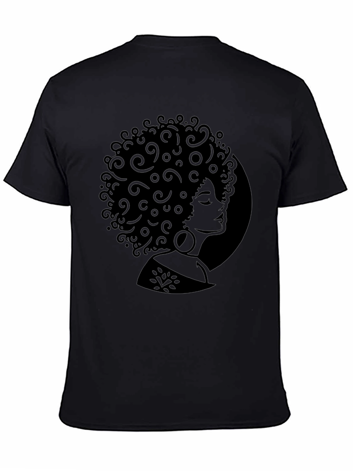 Black Afro Woman Silhouette T-Shirt