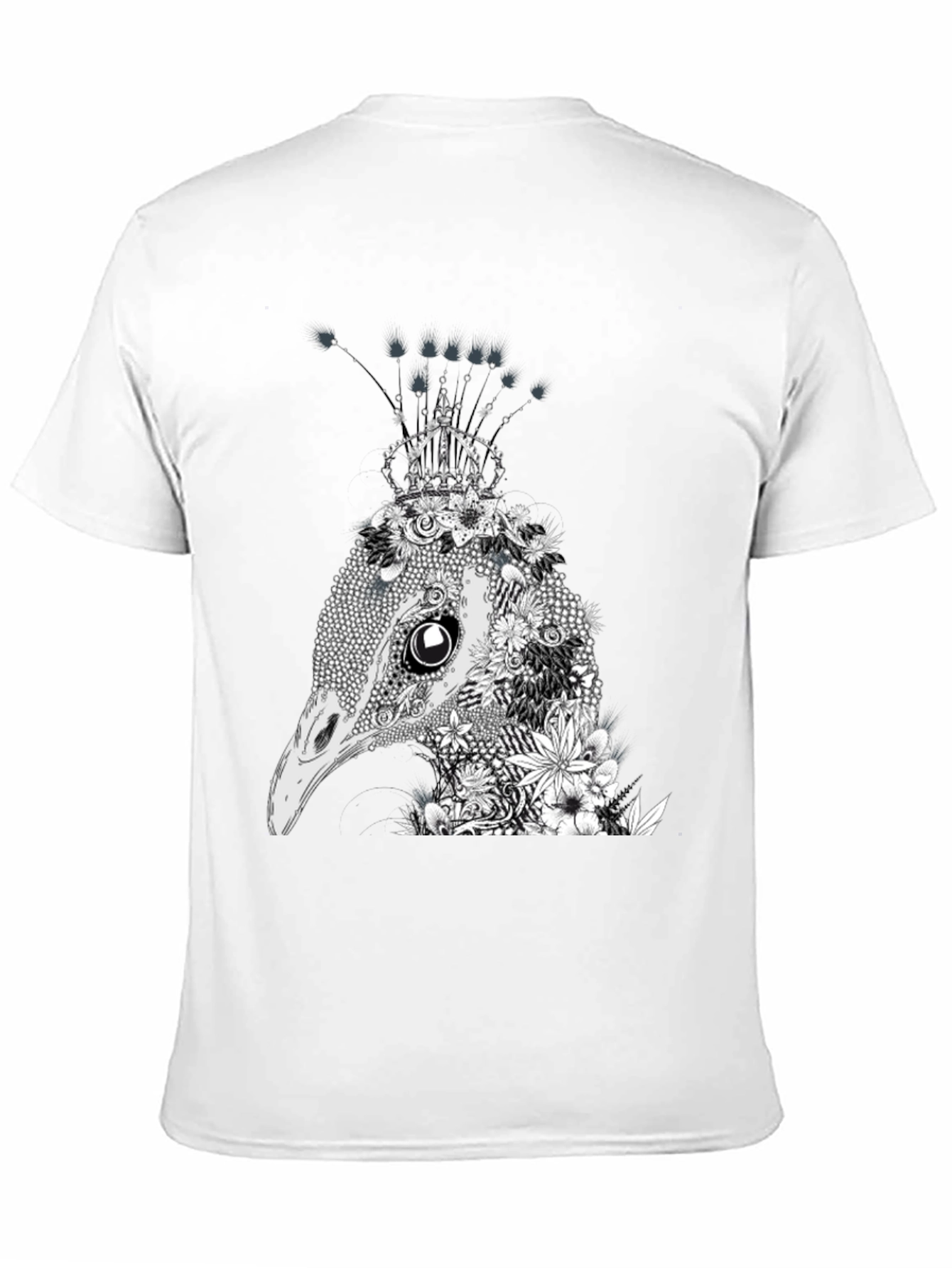 Floral Ostrich Crown Graphic Tee