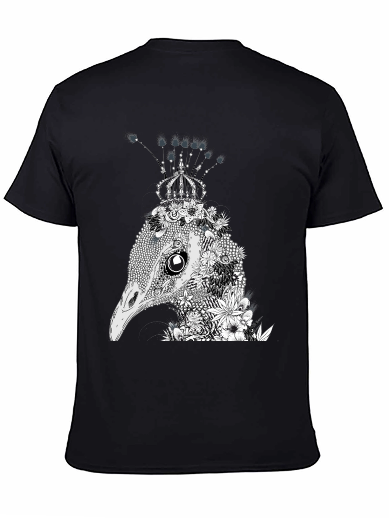 Floral Ostrich Crown Graphic Tee