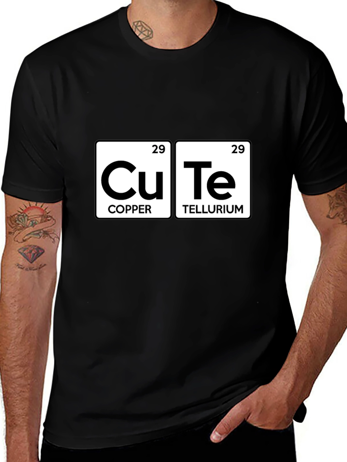 Cute Chemistry T-Shirt: Copper Tellurium Design