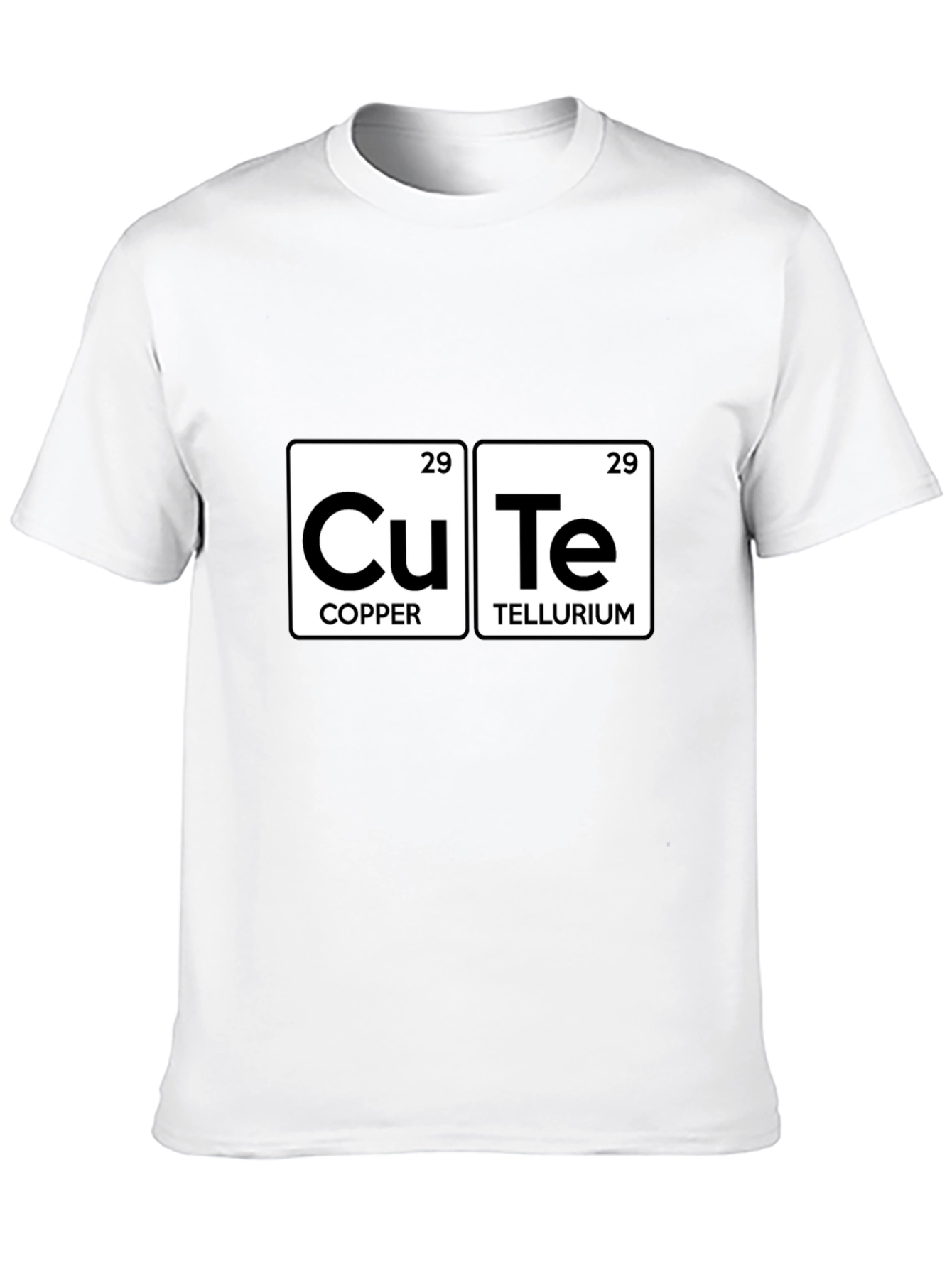 Cute Chemistry T-Shirt: Copper Tellurium Design