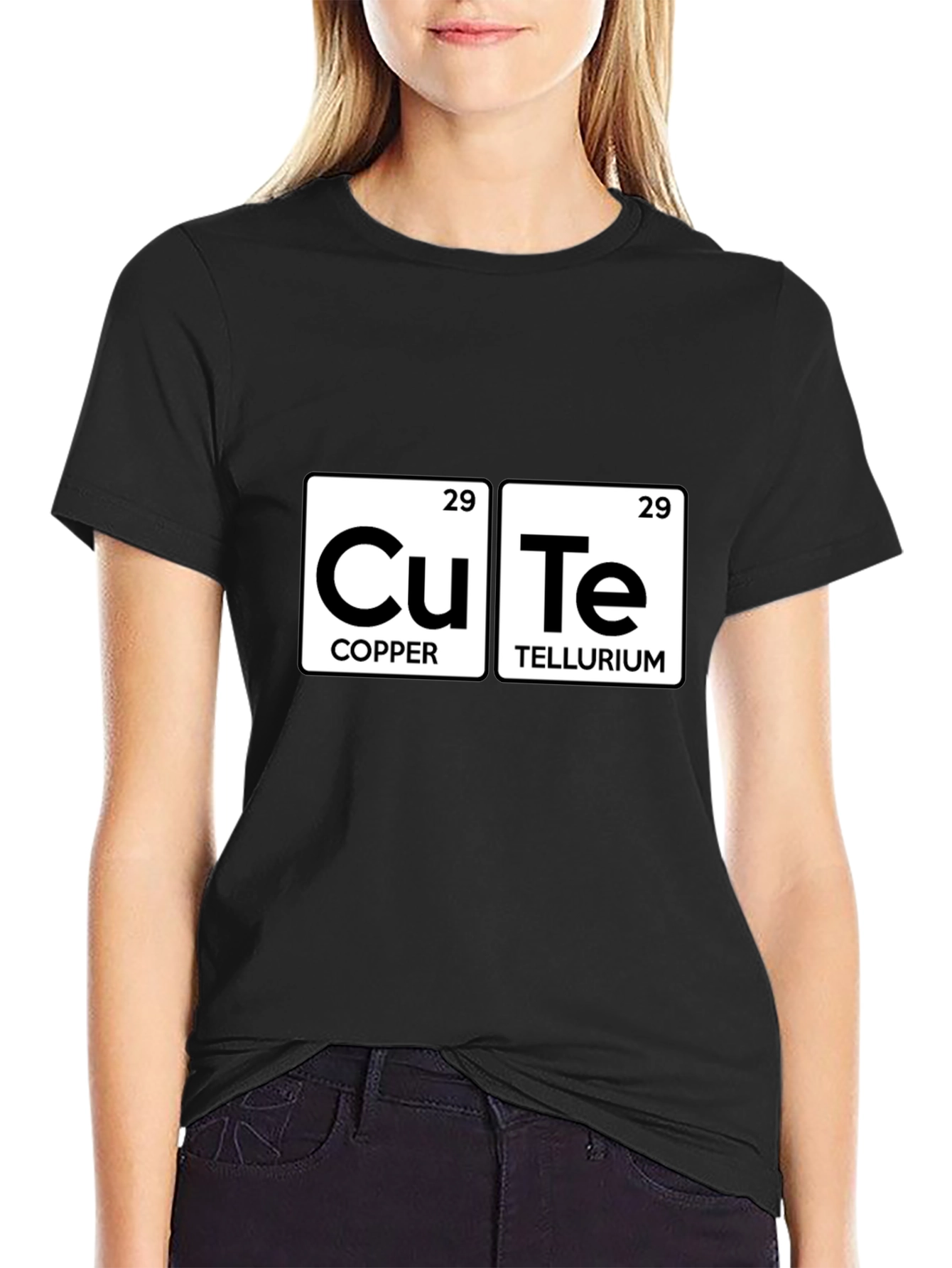 Cute Chemistry T-Shirt: Copper Tellurium Design