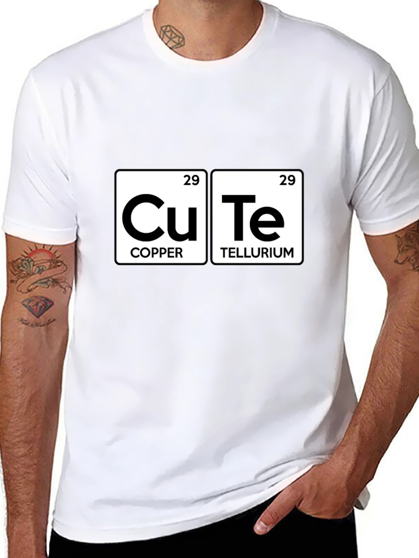 Cute Chemistry T-Shirt: Copper Tellurium Design