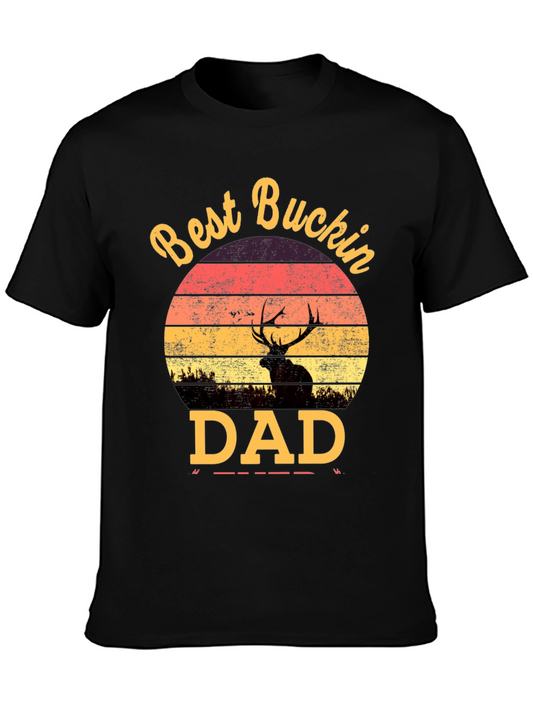 Best Buckin Dad T-Shirt - Hunting Fathers Day Gift