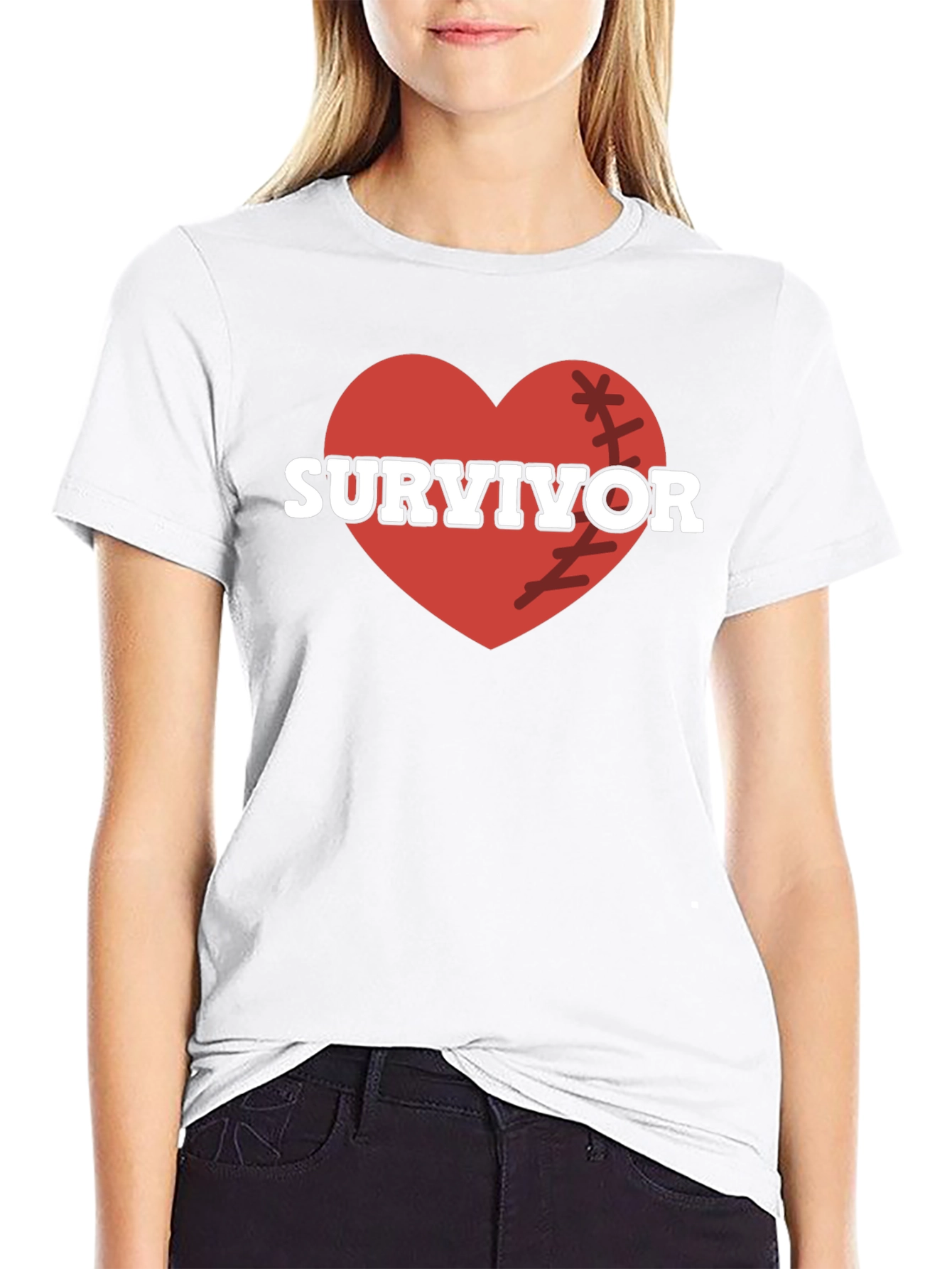 Survivor Heart Graphic Tee