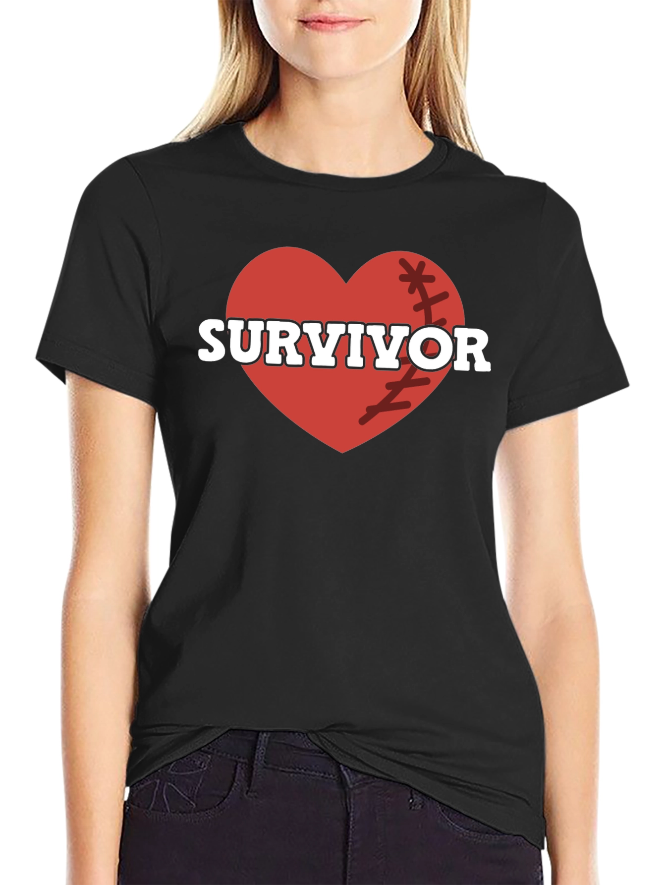 Survivor Heart Graphic Tee