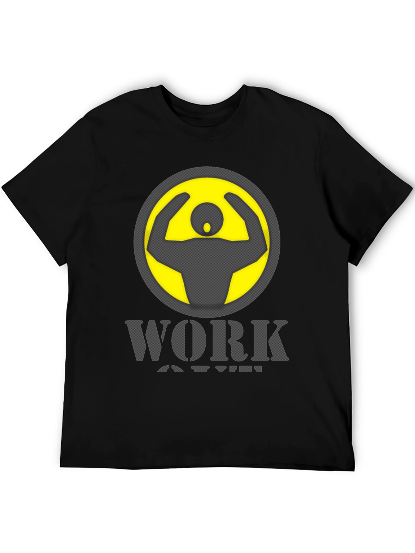 Work Out Graphic Print Crew Neck T-Shirt