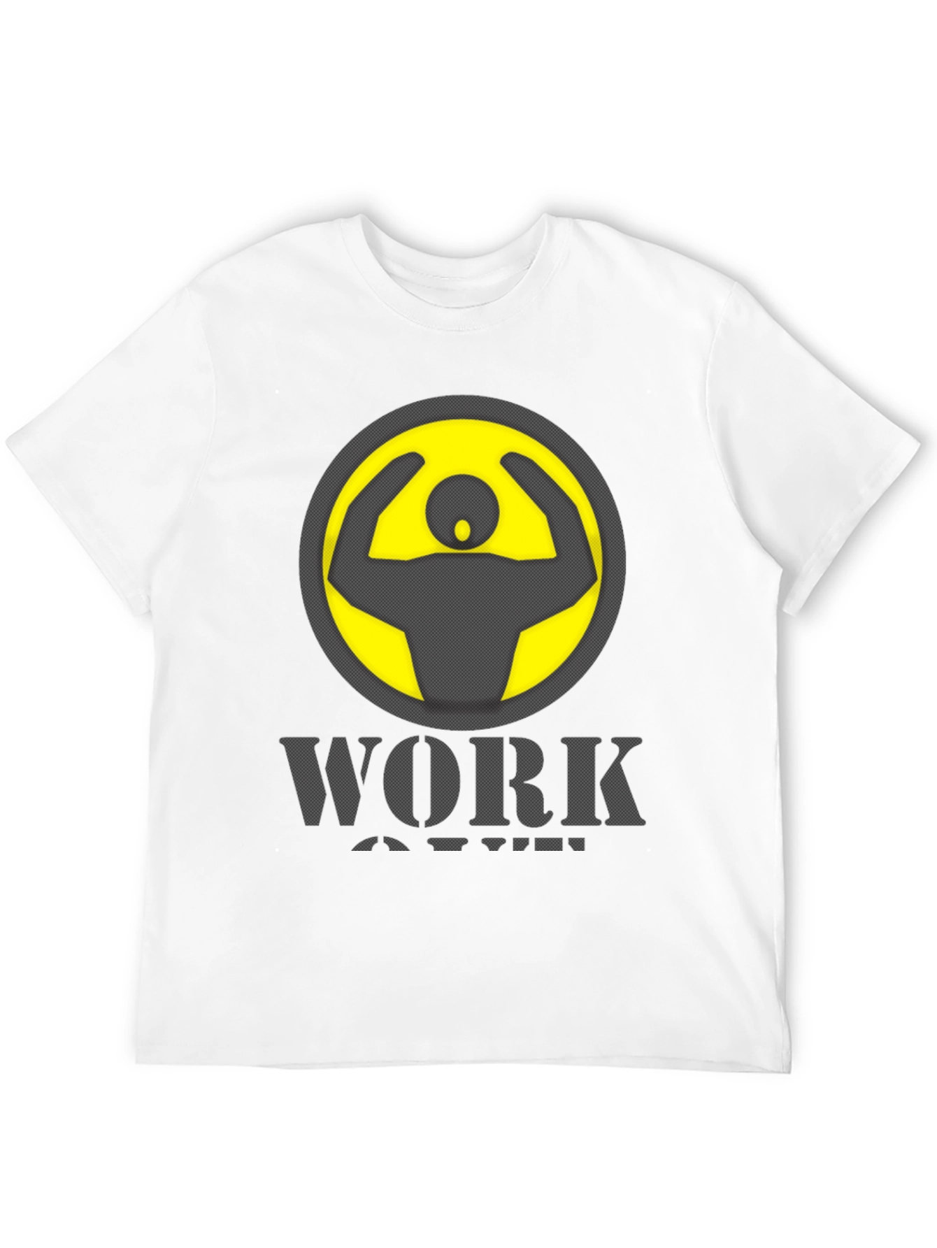 Work Out Graphic Print Crew Neck T-Shirt