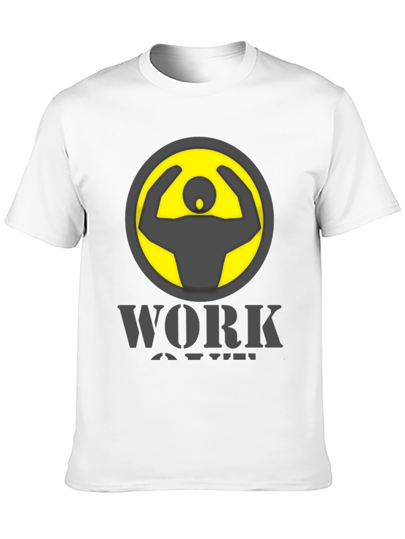 Work Out Graphic Print Crew Neck T-Shirt